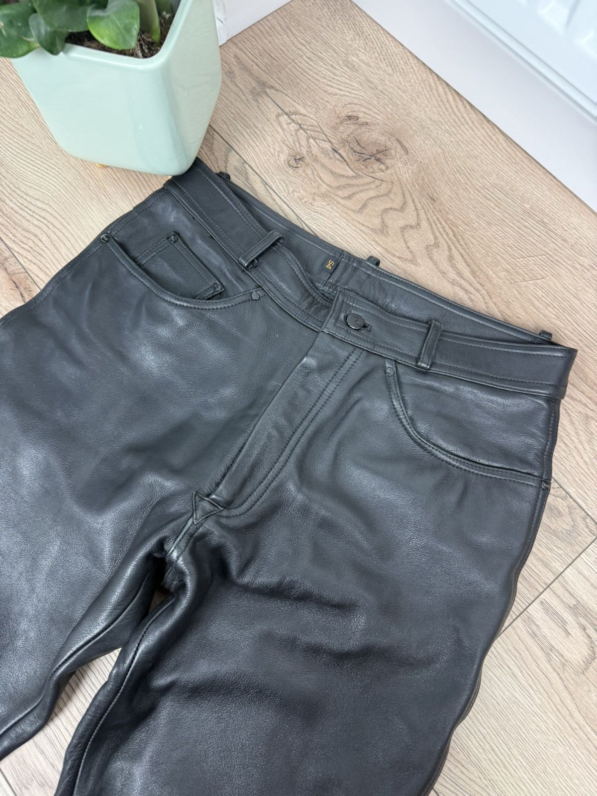 Leather × Vintage Vintage IXS Leather Pants Black Riding Y2K Archival Size US 36 / EU 52 - 4 Thumbnail