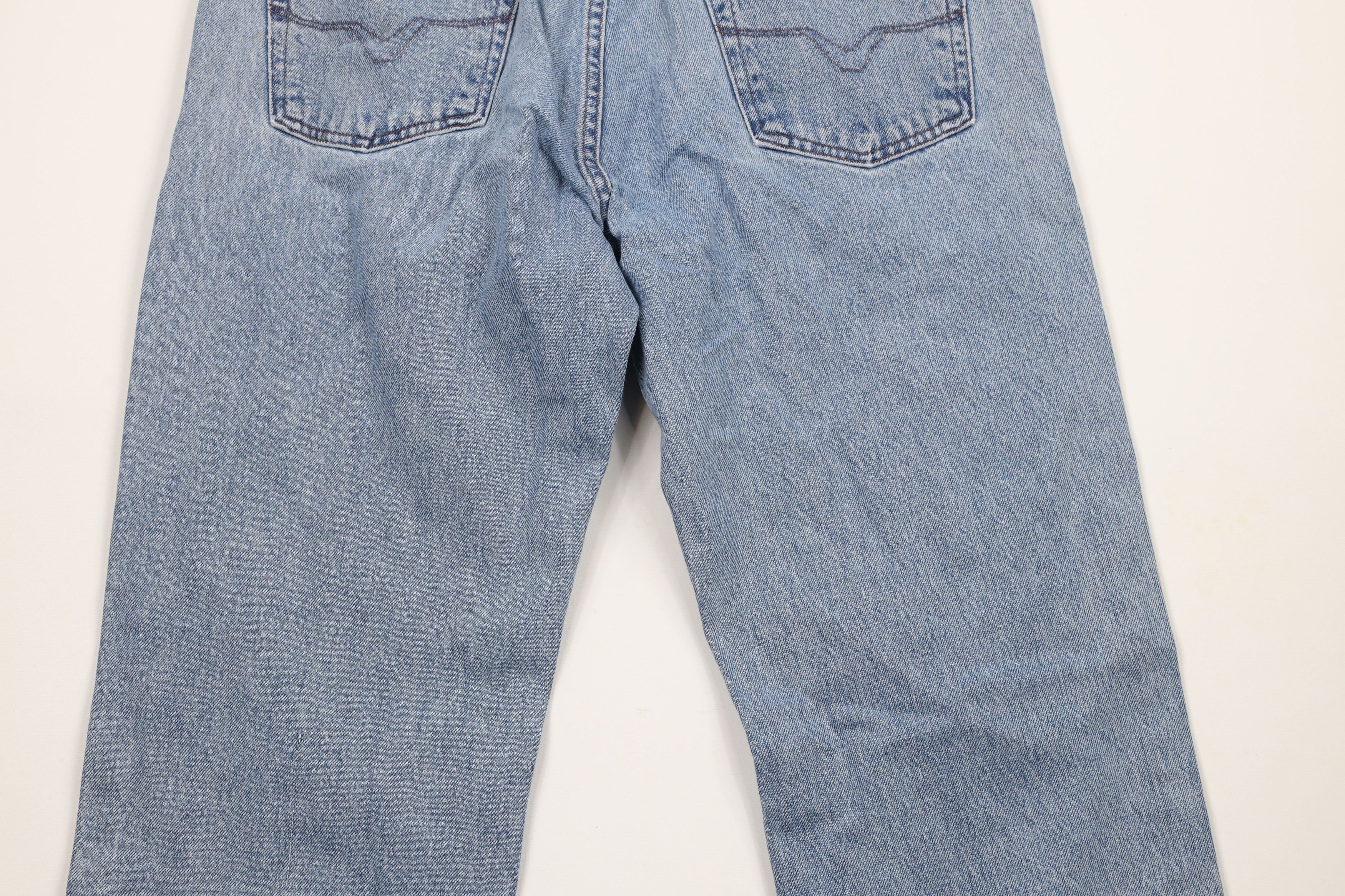 Harley Davidson × Vintage Vintage 90s Harley Davidson Relaxed Fit Denim Jeans Blue Size US 34 / EU 50 - 11 Thumbnail