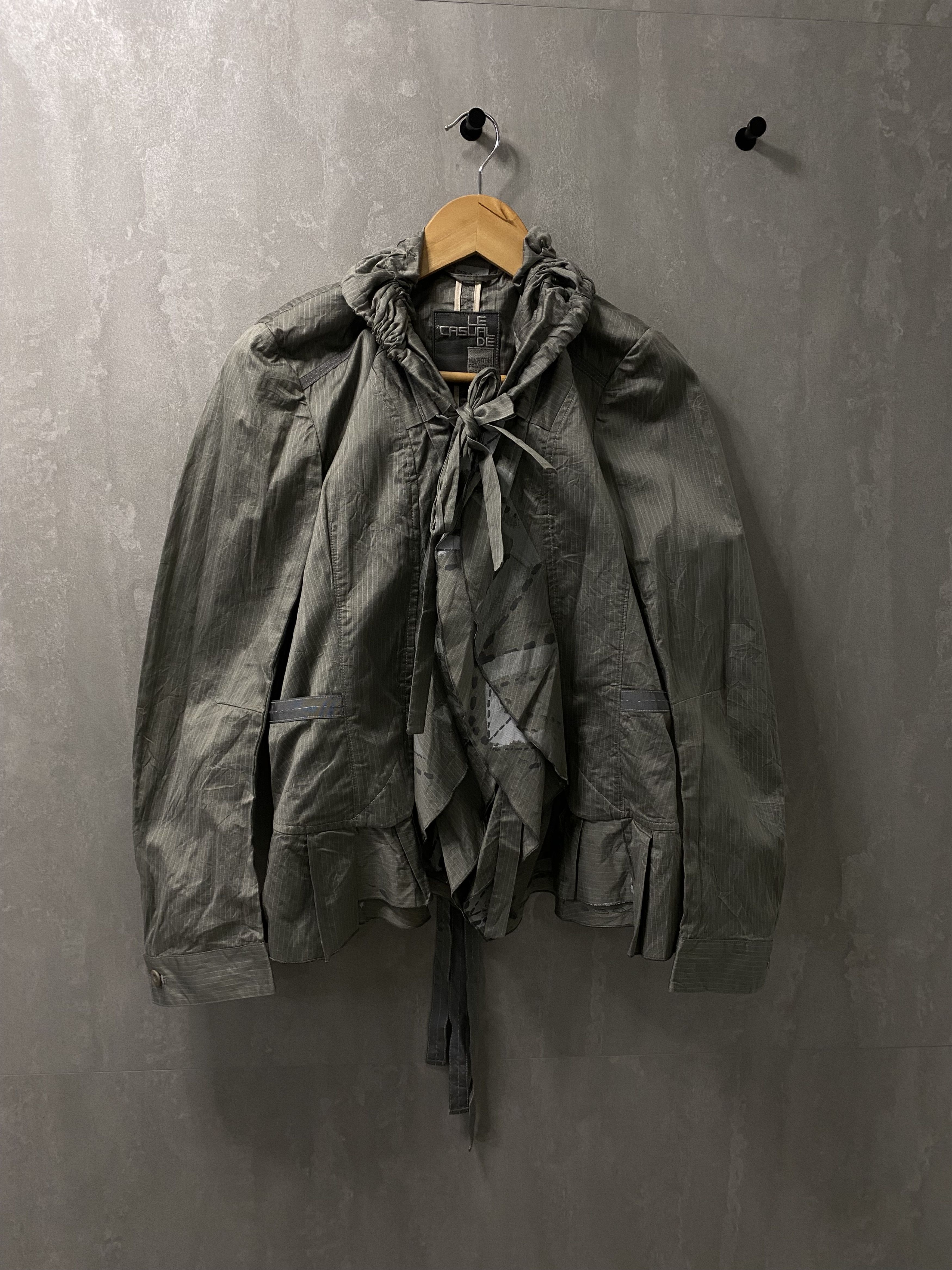 Marithe + Francois Girbaud Marithe Francois Girbaud Cotton ruffle avant garde jacket Size M / US 6-8 / IT 42-44 - 7 Thumbnail