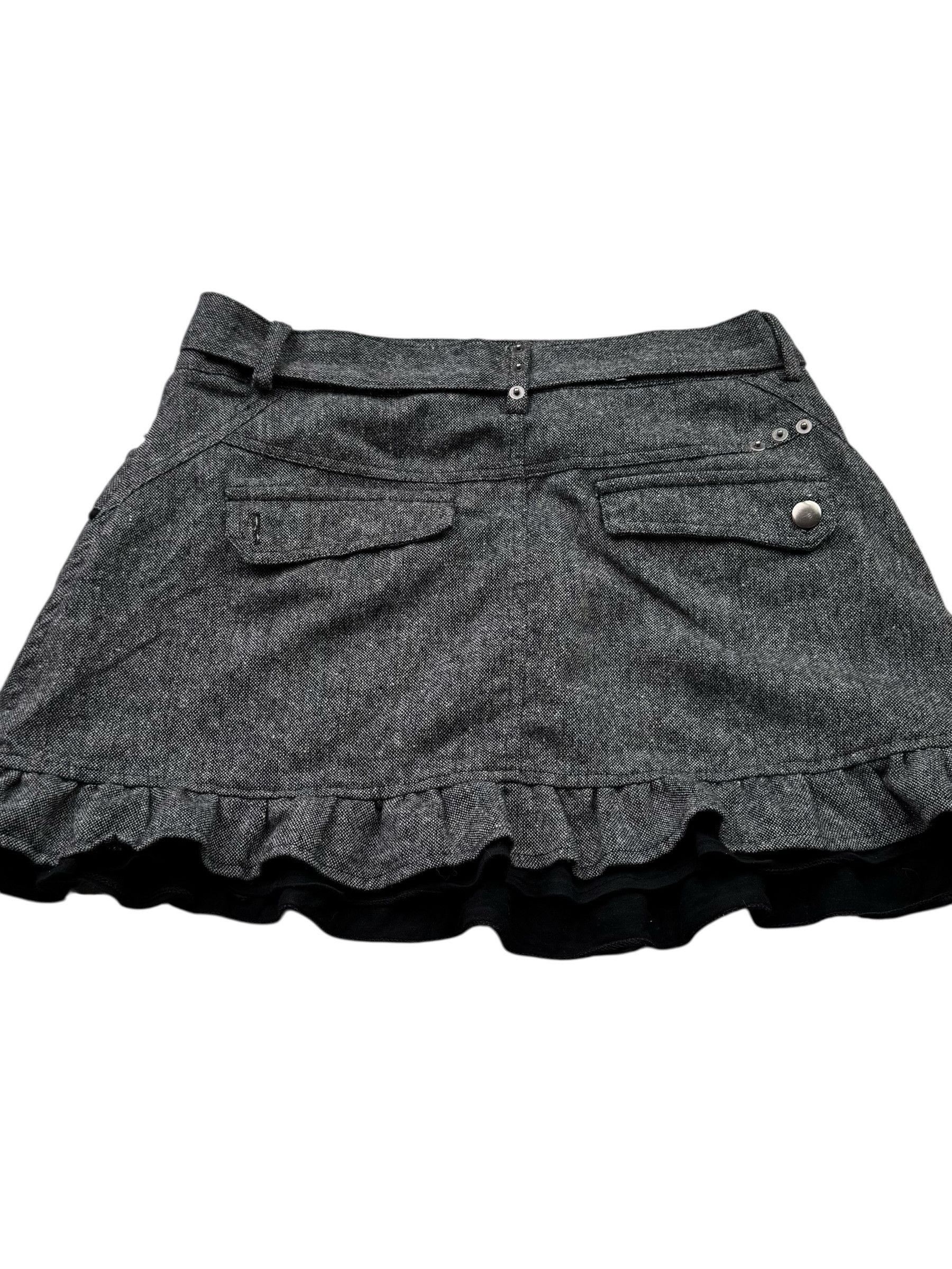Japanese Brand Vintage Mini Skirt With Belt W246(V9) Size 27" / US 4 / IT 40 - 5 Thumbnail