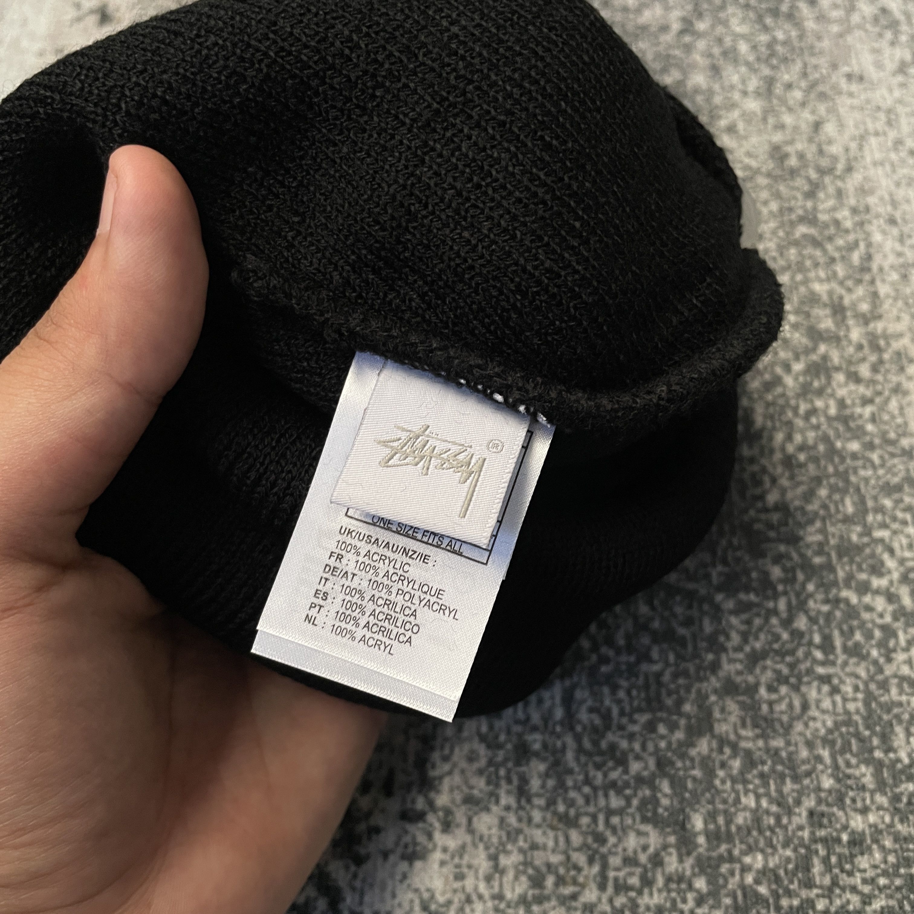 Stussy Stussy x Carhartt Wip Beanie Black OS Size ONE SIZE - 5 Thumbnail
