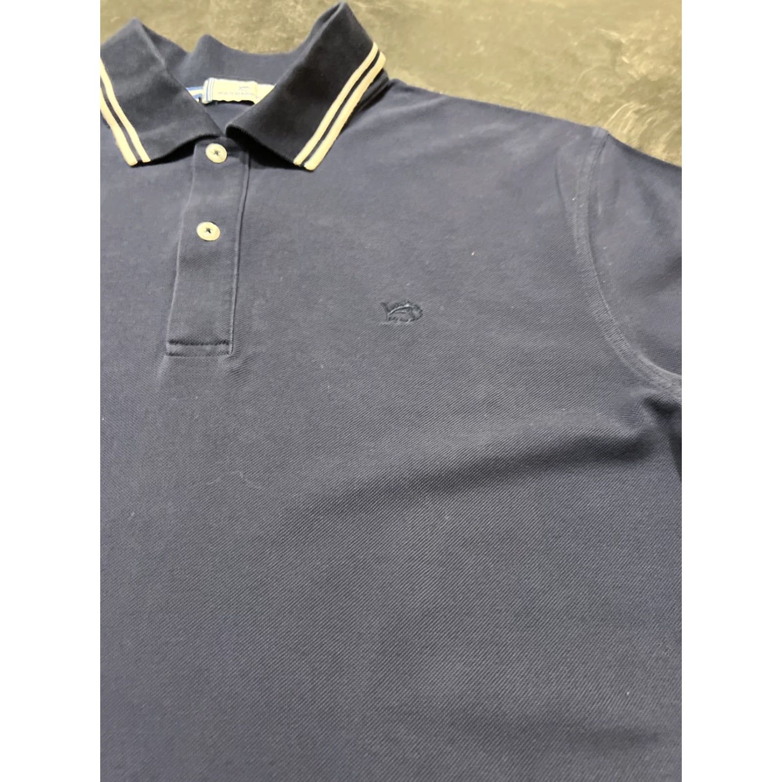 Southern Tide Southern Tide Polo Shirt Men’s Large Navy Blue White Stripe Golf Activewear Size US L / EU 52-54 / 3 - 3 Thumbnail