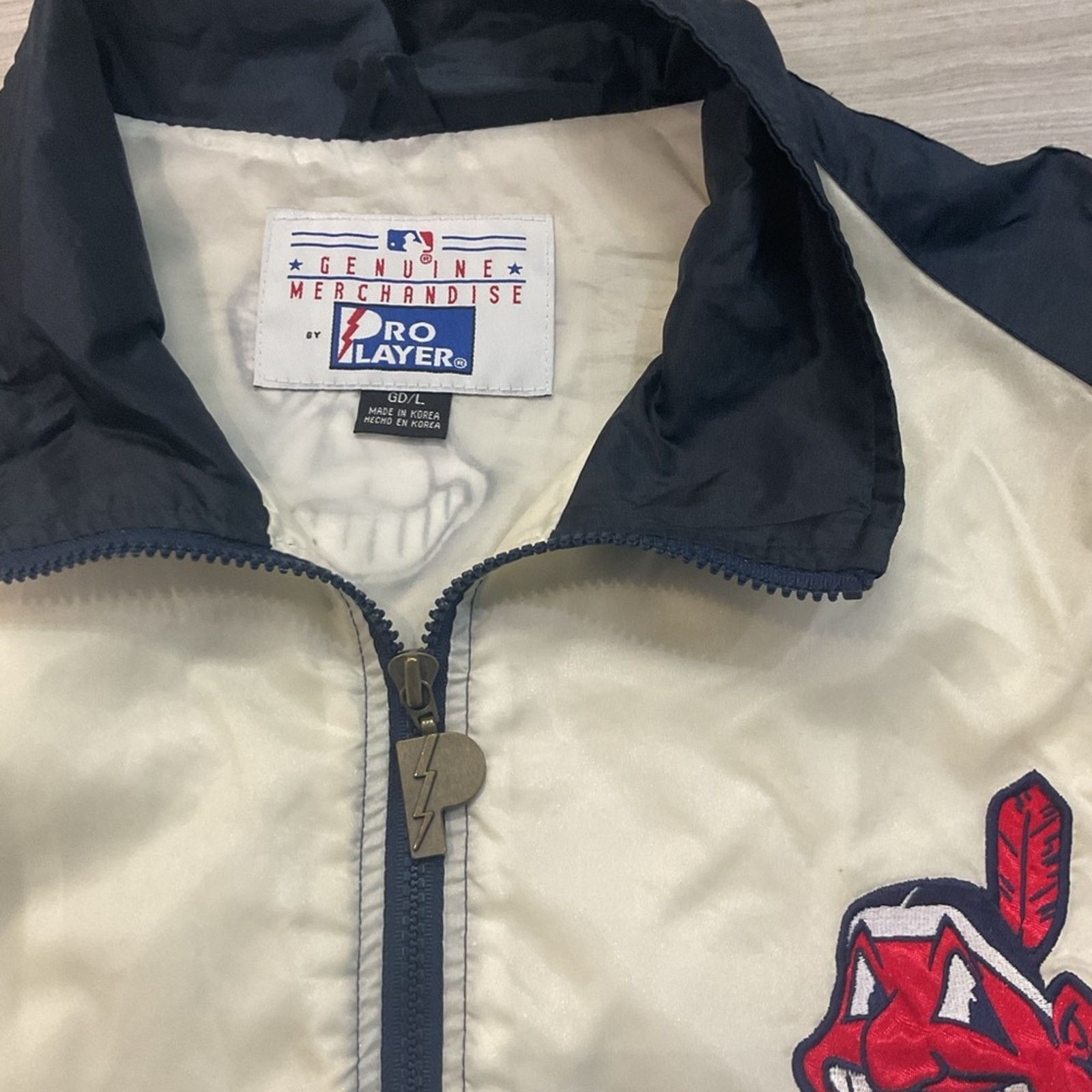 Pro Player Vintage 90s Cleveland Indians Starter Jacket Size US L / EU 52-54 / 3 - 3 Thumbnail