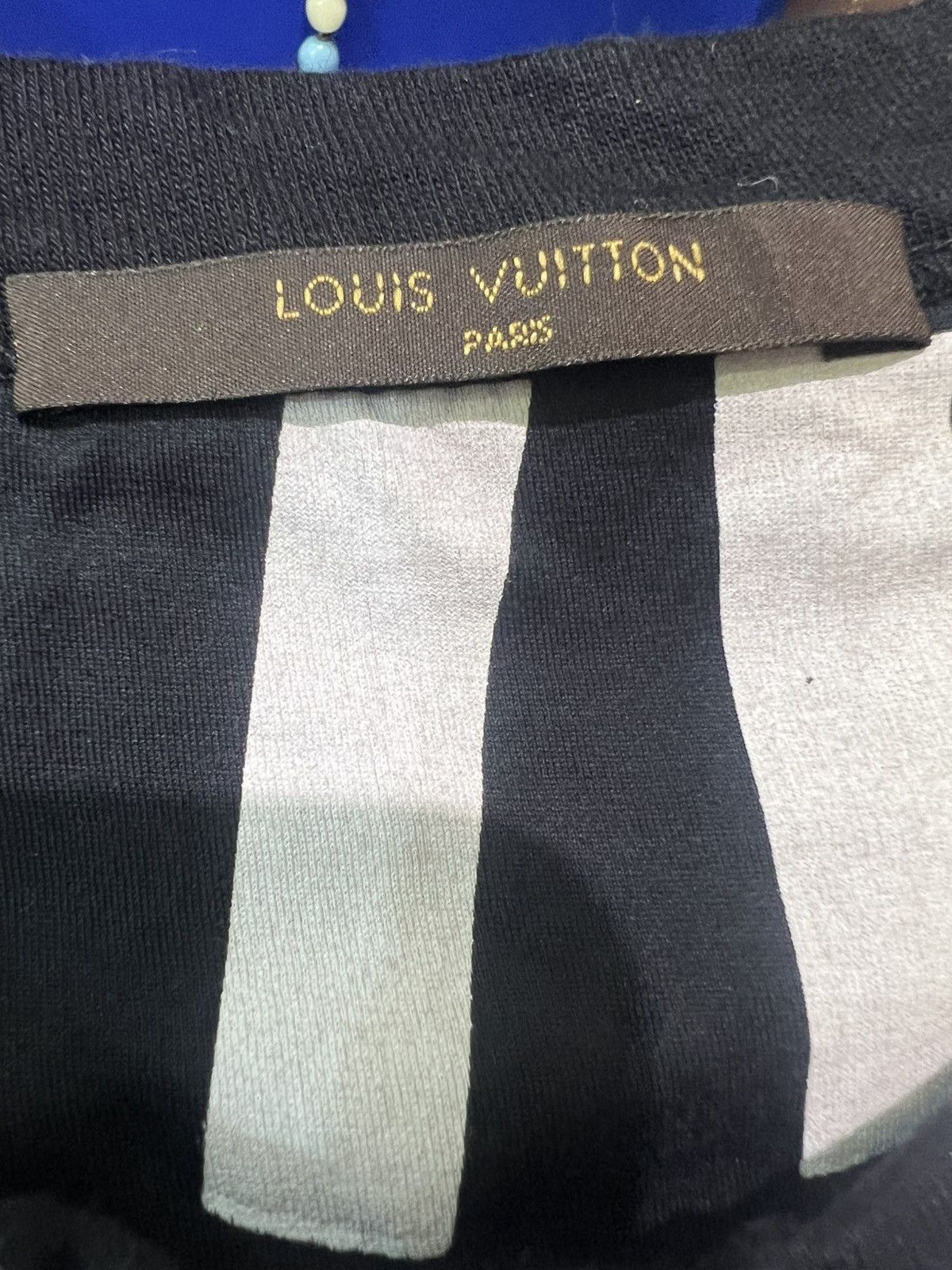 Louis Vuitton Louis Vuitton Black Fragment Printed Short Sleeve Sweater M Size US M / EU 48-50 / 2 - 3 Thumbnail
