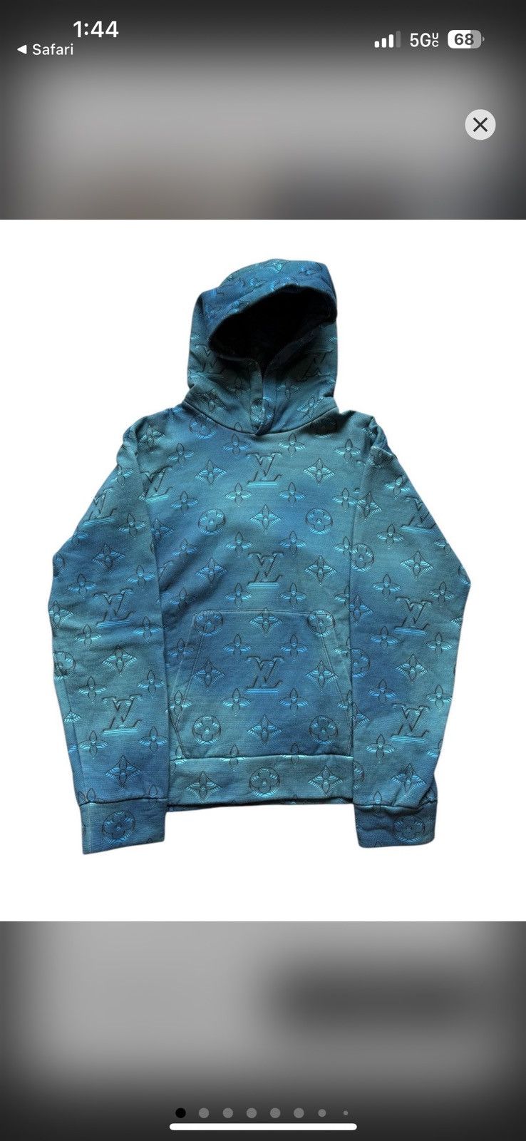 Louis Vuitton Louis Vuitton Blue 2054 Monogram Hoodie Size US L / EU 52-54 / 3 - 1 Thumbnail