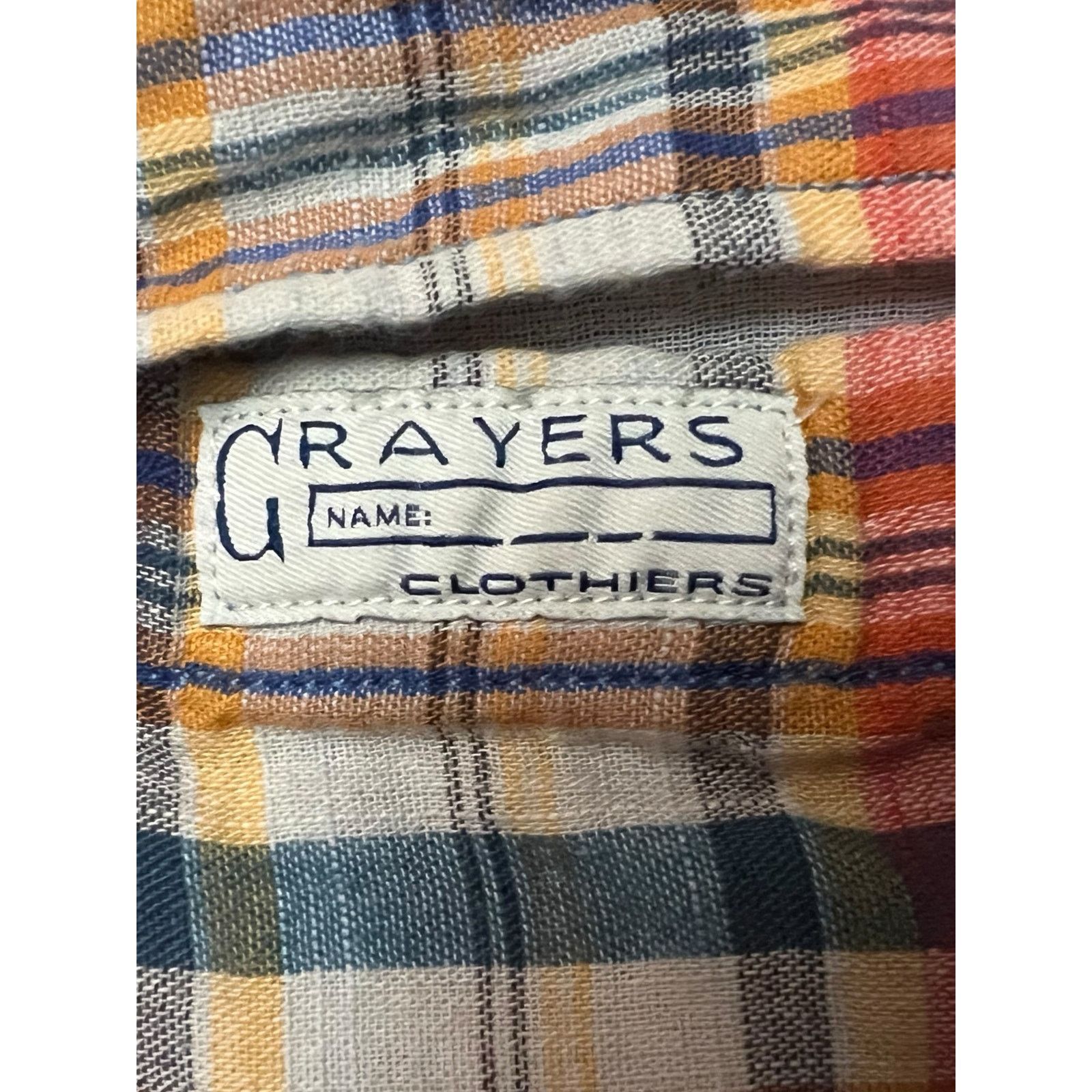 Grayers Grayers Plaid Button Down Shirt Large Long Sleeve Size US L / EU 52-54 / 3 - 9 Thumbnail