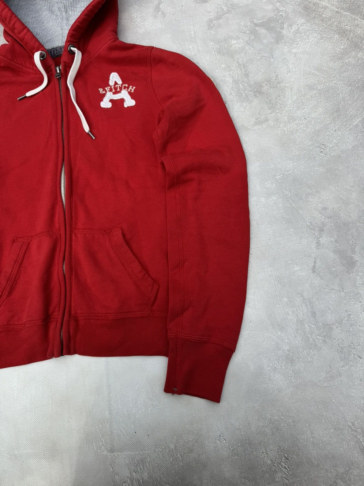 Abercrombie & Fitch Vintage Abercrombie Fitch Y2k Red Zip Hoodie Size M / US 6-8 / IT 42-44 - 9 Thumbnail