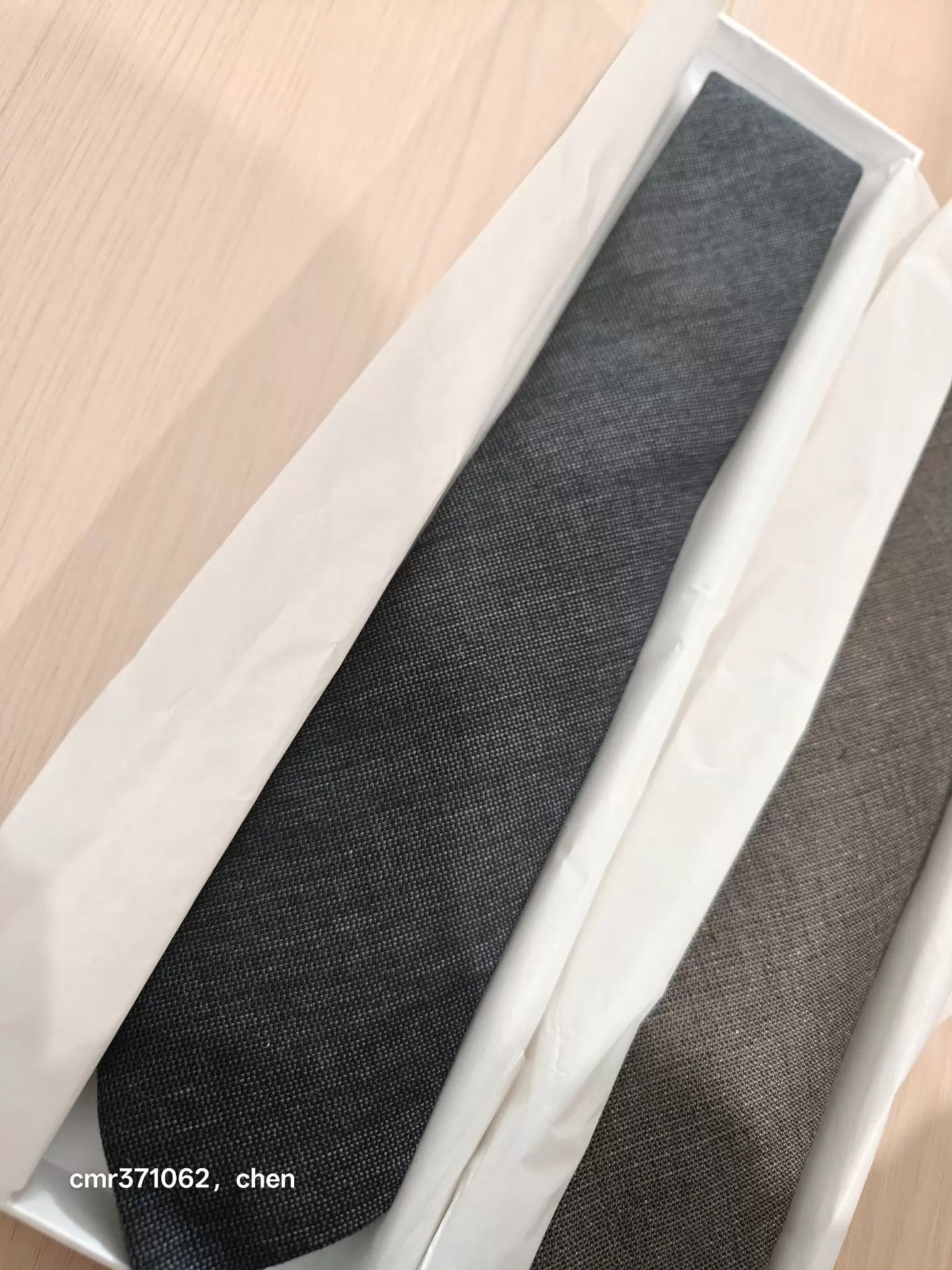 Visvim visvim 25AW Black Grey Wool Linen Blend Necktie Size ONE SIZE - 3 Thumbnail