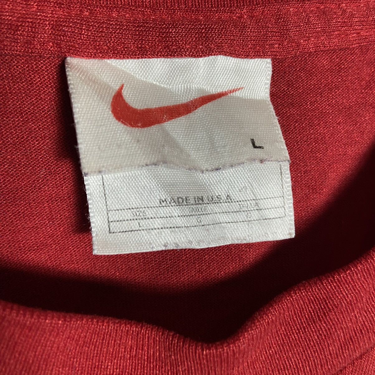 Nike × Vintage Vintage 90s Nike Swoosh Soccer Box Logo Tee Size US L / EU 52-54 / 3 - 5 Thumbnail
