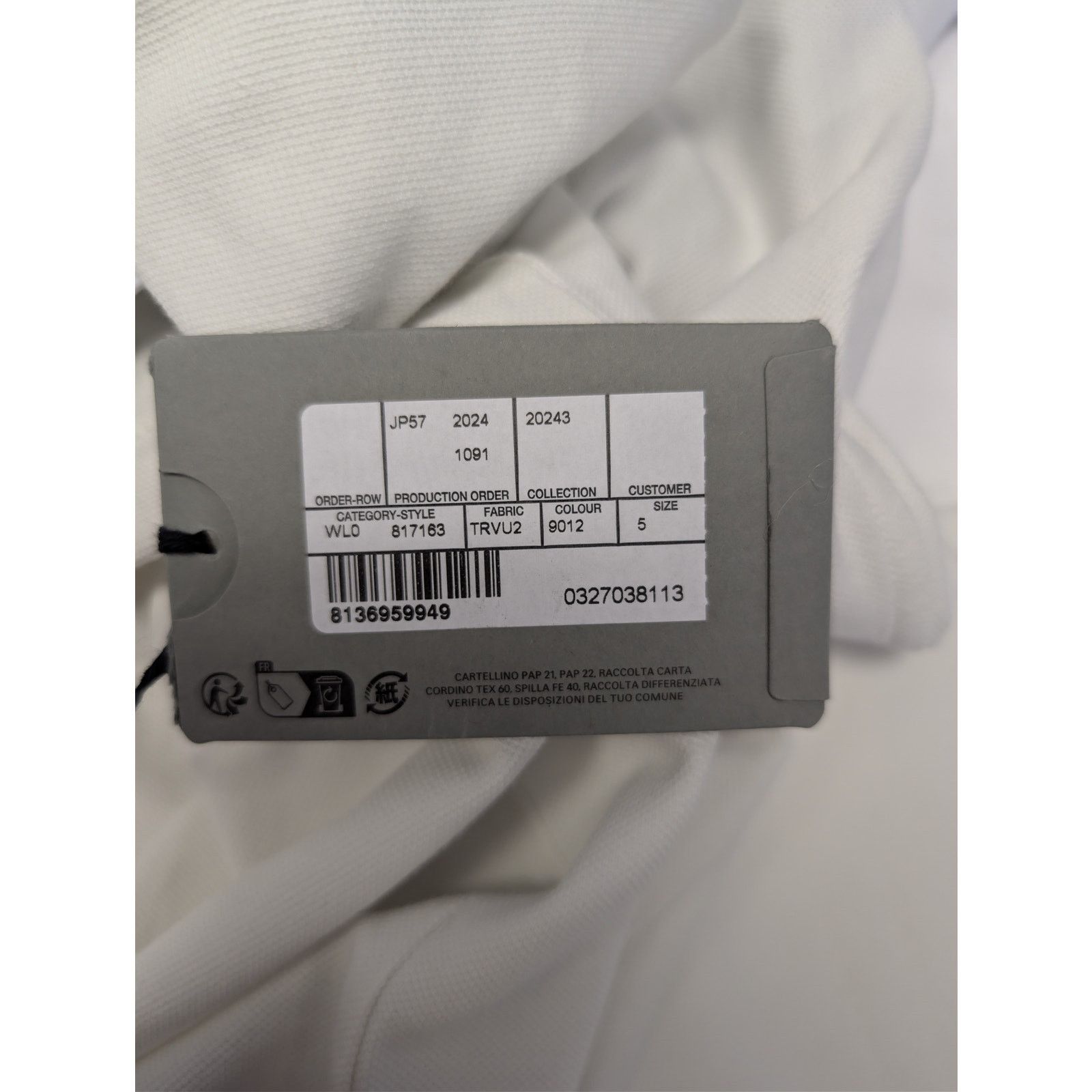 Balenciaga o1rshd1 Champion City Pique Polo Shirt in Dirty White Size US XXL / EU 58 / 5 - 22 Thumbnail