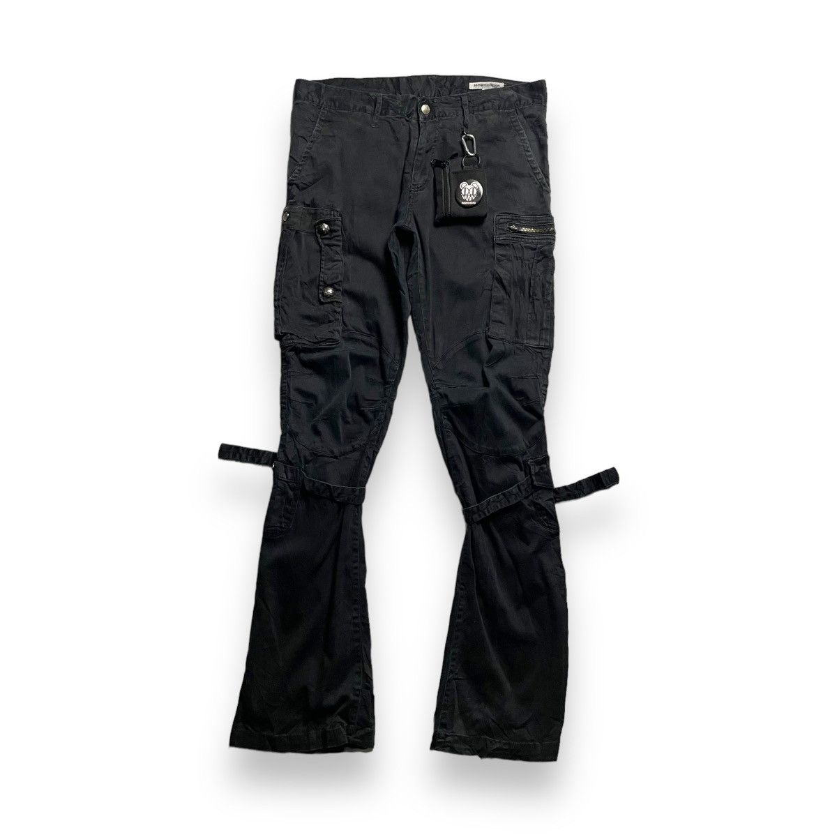 image of Seditionaries x Semantic Design Super Flare Semantic Design Bondage Punk Cargo Pants in Black (Size