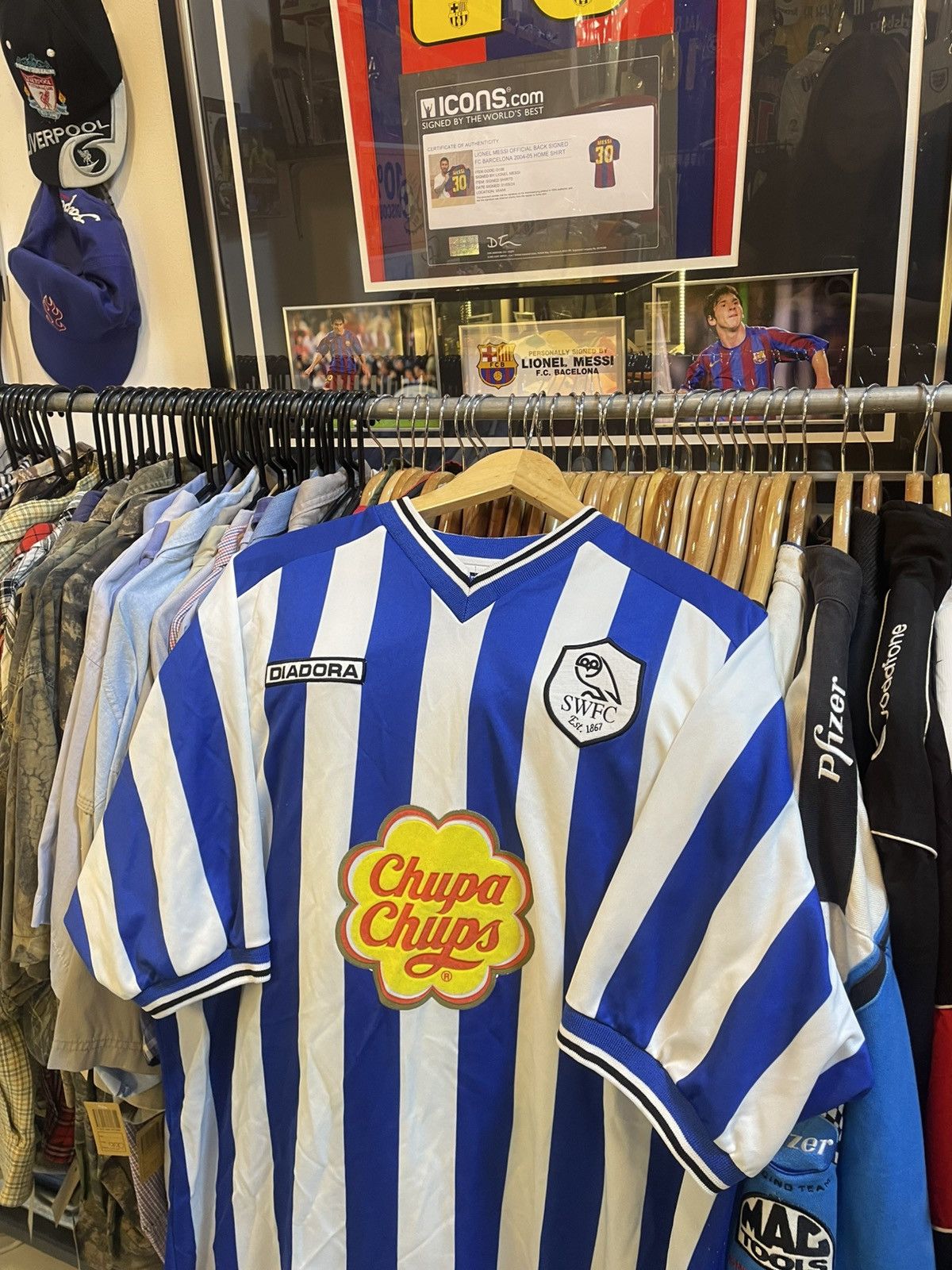 Other Vintage 2001-2003 Sheffield Wednesday Homr Kit Size US XL / EU 56 / 4 - 2 Thumbnail