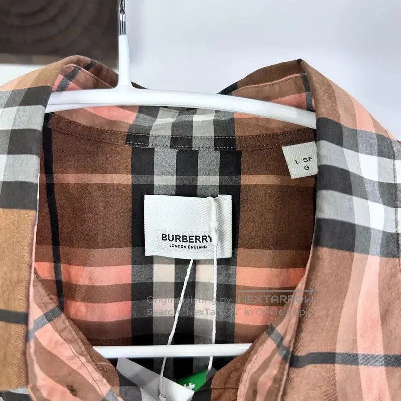 Burberry Burberry Men's Cotton Blend Check Shirt. Size US L / EU 52-54 / 3 - 3 Thumbnail
