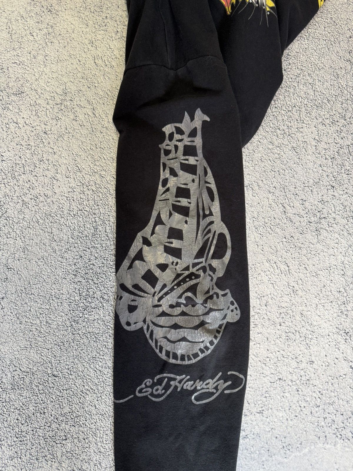 Ed Hardy Vintage Ed Hardy Tiger Zip Hoodie Tattoo Christian Audigier Size XXL / US 16-18 / IT 52-54 - 10 Thumbnail