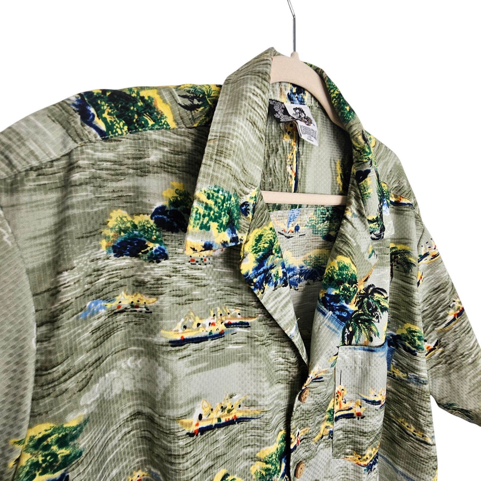 Kennington Ltd. Vintage Kennington Mens Canoe Print Hawaiian Shirt XL Gorp Size US XL / EU 56 / 4 - 5 Thumbnail