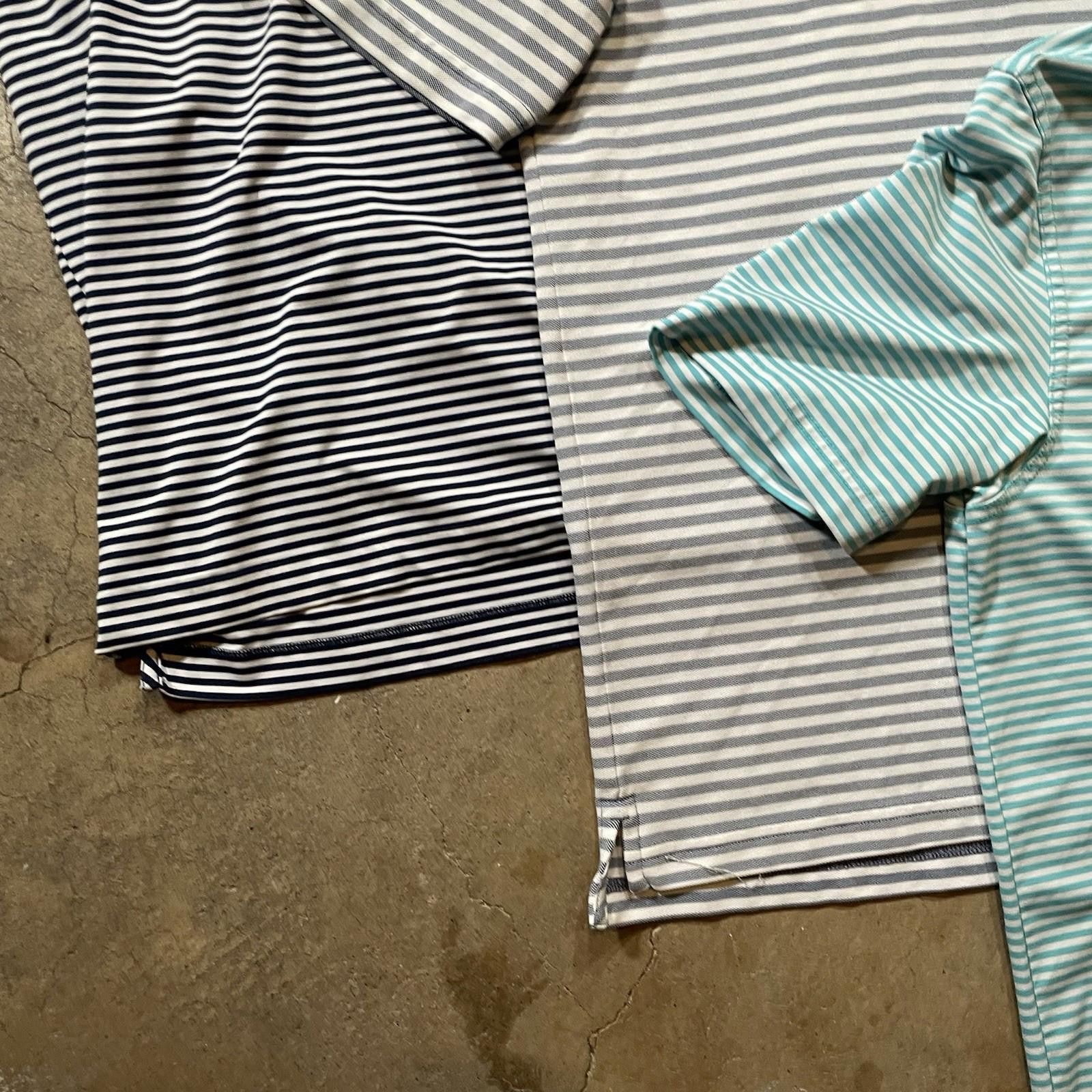 Vineyard Vines X3 Vineyard Vines Shirt Mens Polo Striped Stretch Golf Size US L / EU 52-54 / 3 - 4 Thumbnail