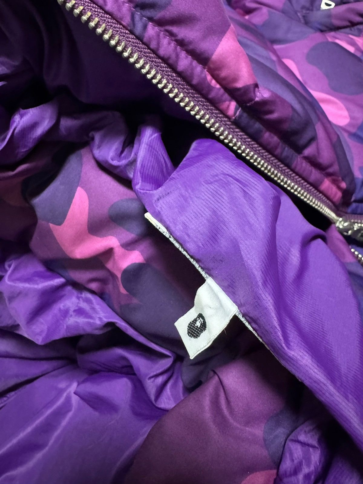 Bape BAPE Puffer Down Jacket Purple camo Size US S / EU 44-46 / 1 - 8 Thumbnail