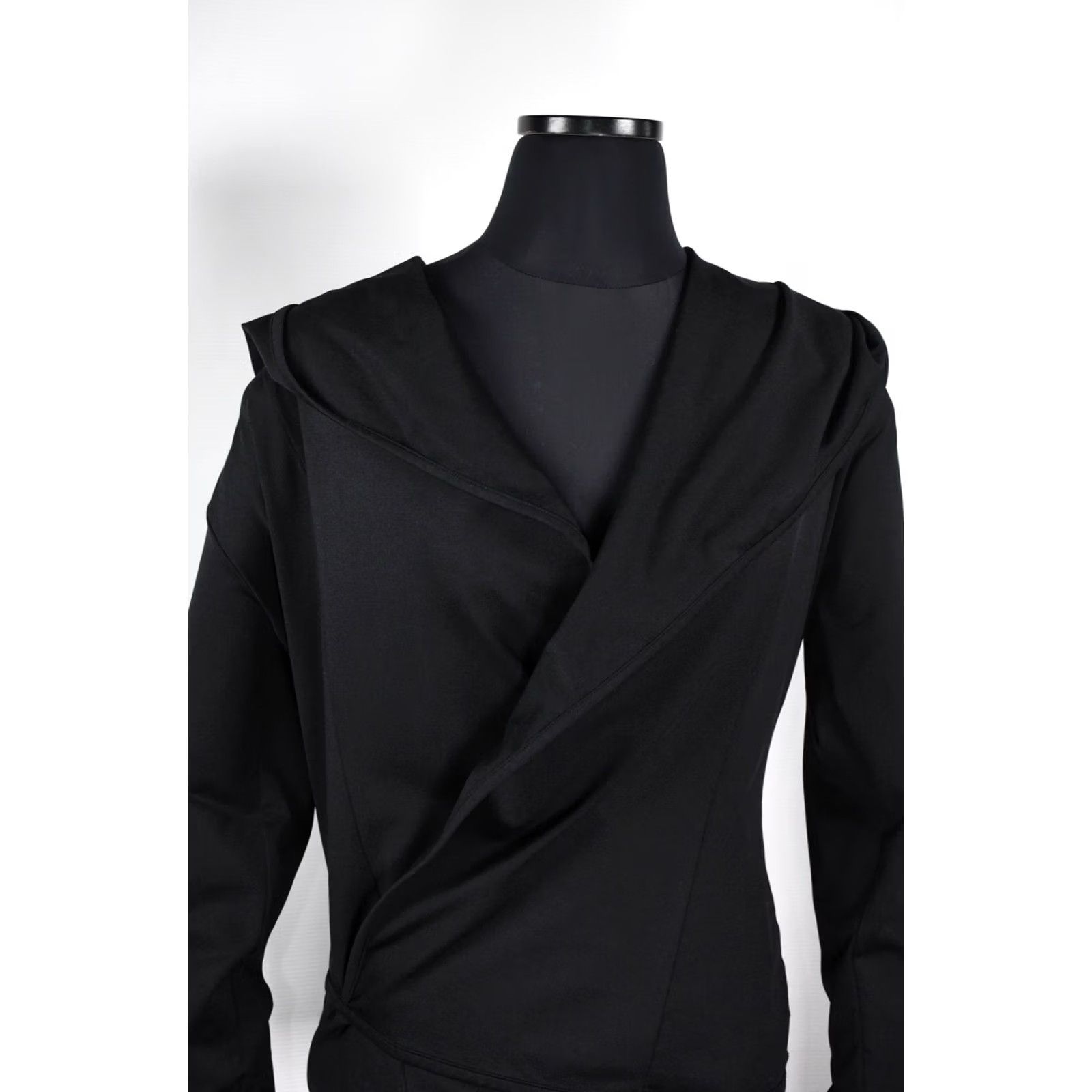 Vintage Ivan Grundahl Copenhagen Stretch Wrap Hoodies Jacket M Women Black Size M Size M / US 6-8 / IT 42-44 - 5 Thumbnail