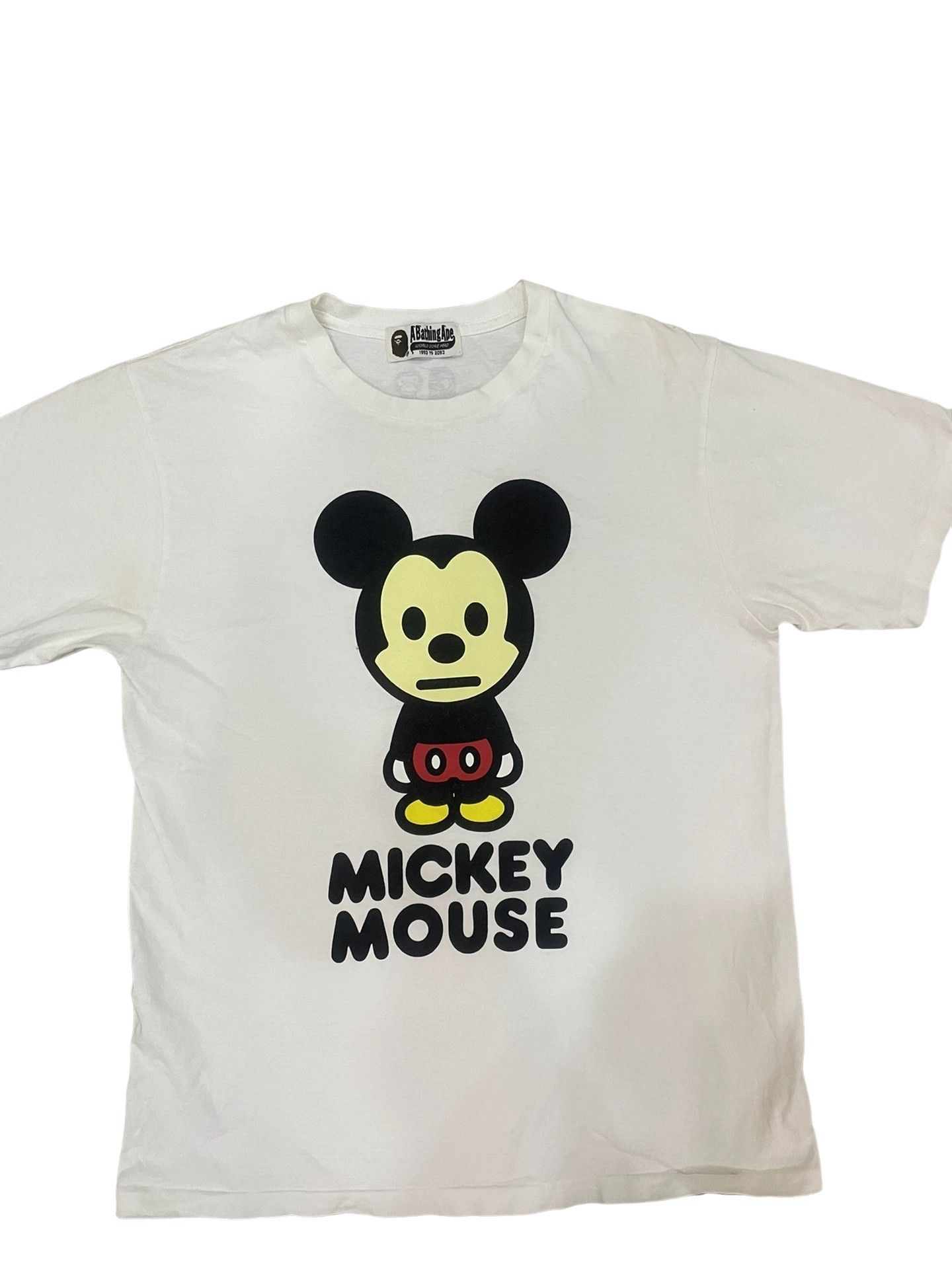 Bape A Bathing Ape x Disney Mickey Mouse T-Shirt Size M Size US M / EU 48-50 / 2 - 1 Thumbnail