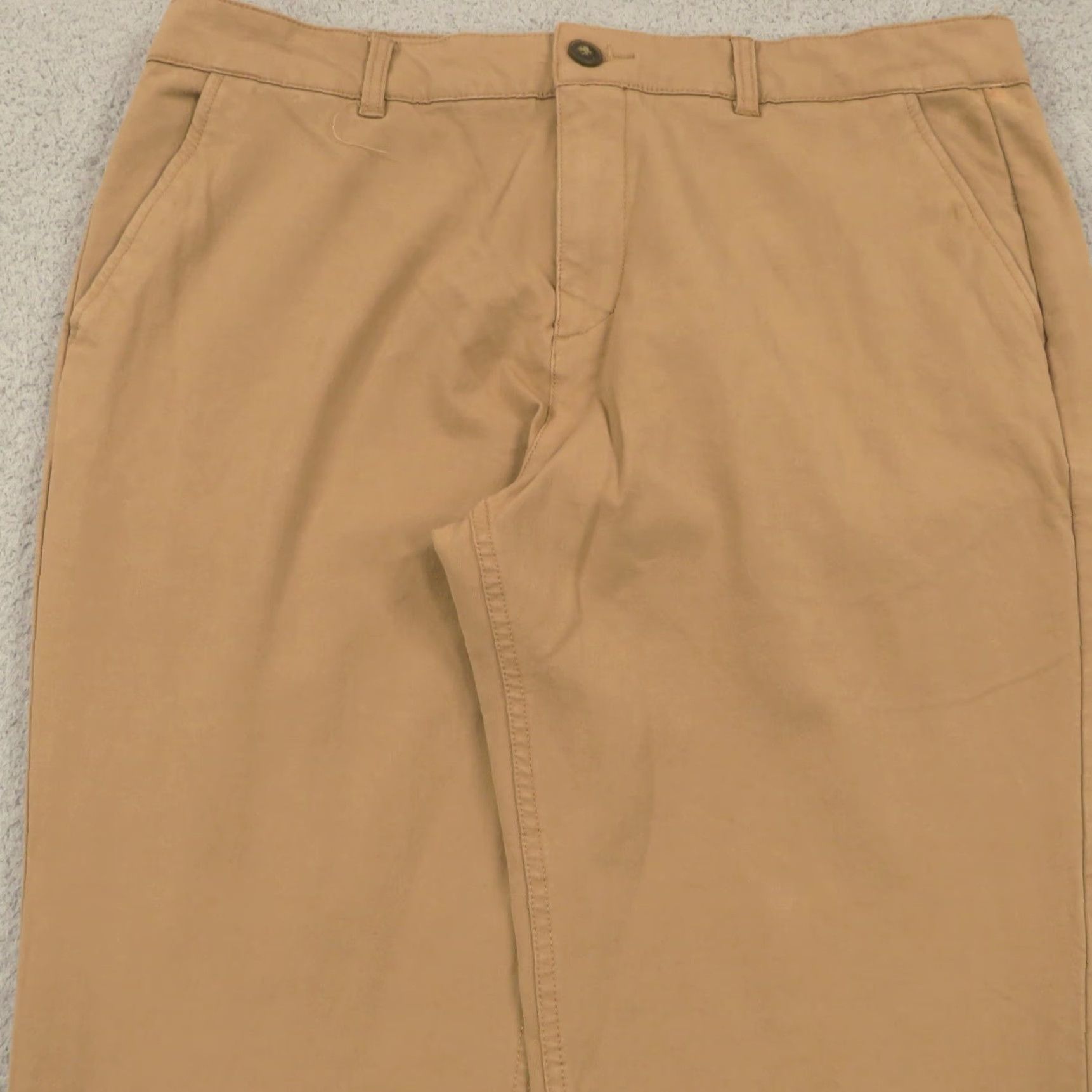 Vintage Mugsy Pants Mens 38x36 Belmonts Slim Straight Khaki 5 Pocket Chinos Flex Office Size US 38 / EU 54 - 5 Thumbnail