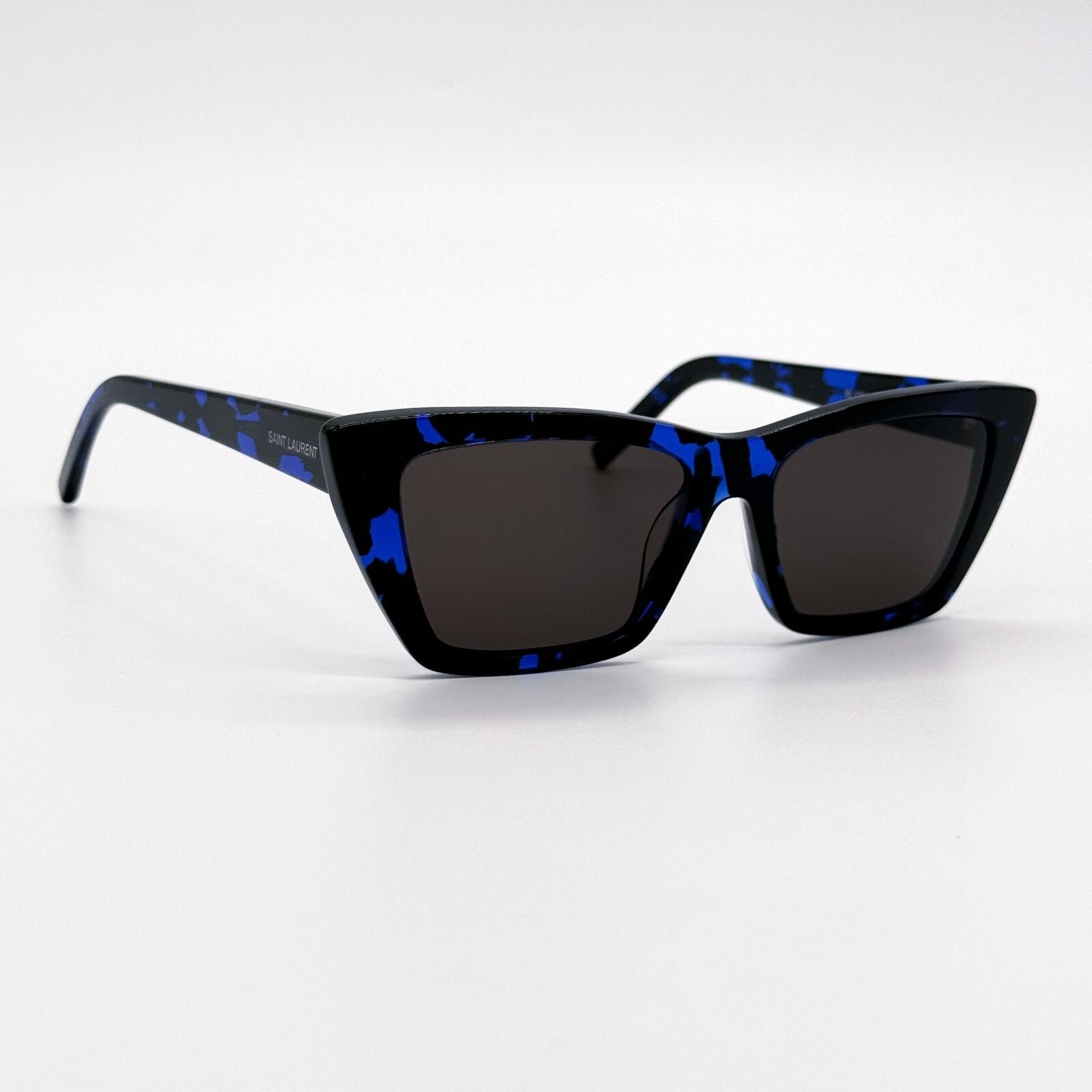Saint Laurent Paris NEW SAINT LAURENT SL 276 MICA 009 CAT EYE BLACK BLUE GREY WO Size ONE SIZE - 8 Thumbnail