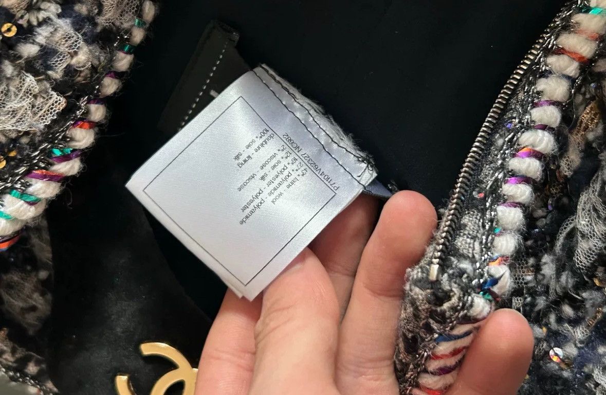 Chanel Chanel 21A Castle Series Coarse tweed Splicing Ribbon Coat Size US S / EU 44-46 / 1 - 6 Thumbnail