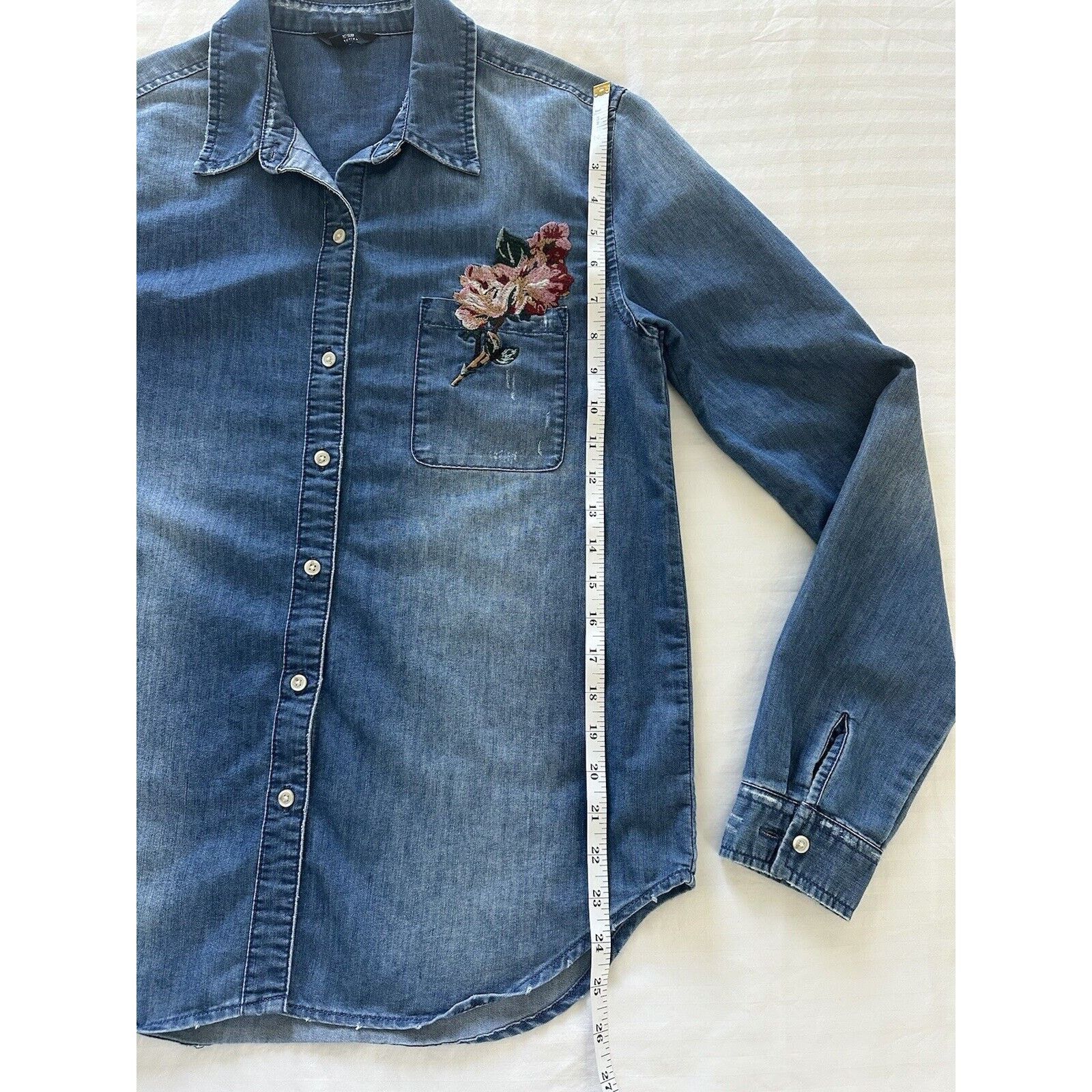 Joe's Joe’s Denim Women’s Shirt Floral Embroidery Size Small Size S / US 4 / IT 40 - 17 Thumbnail