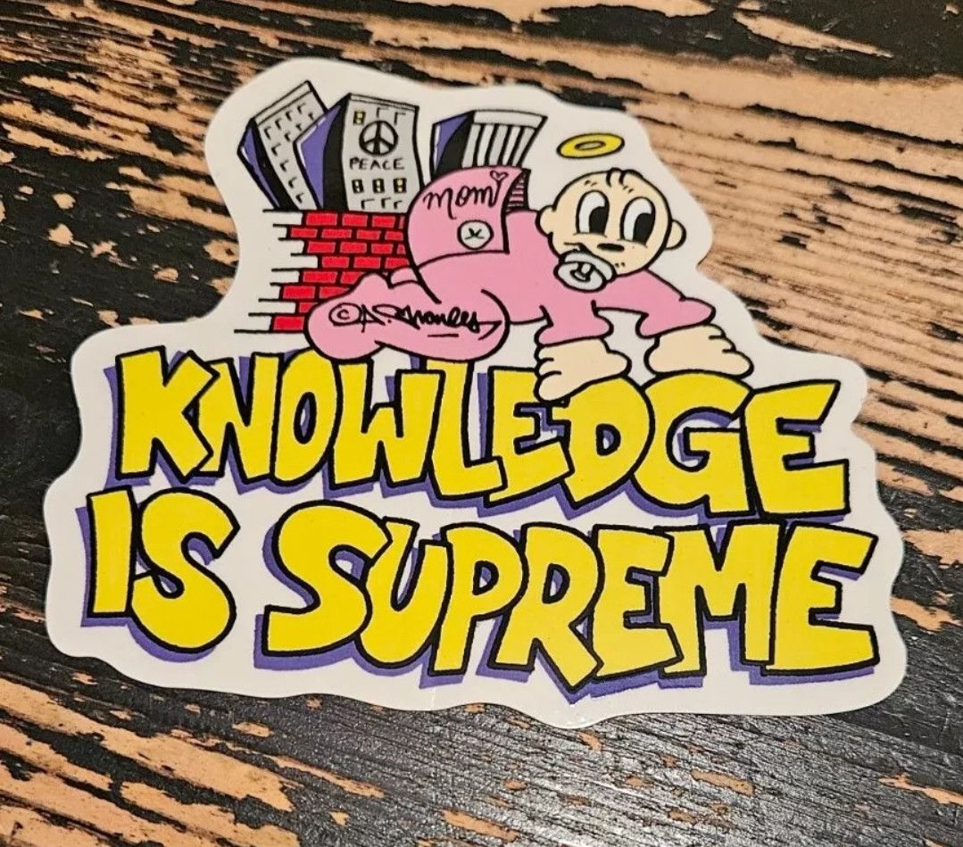 Supreme Supreme Knowledge is Supreme Sticker SS22 + FREE SURPRISE | Grailed