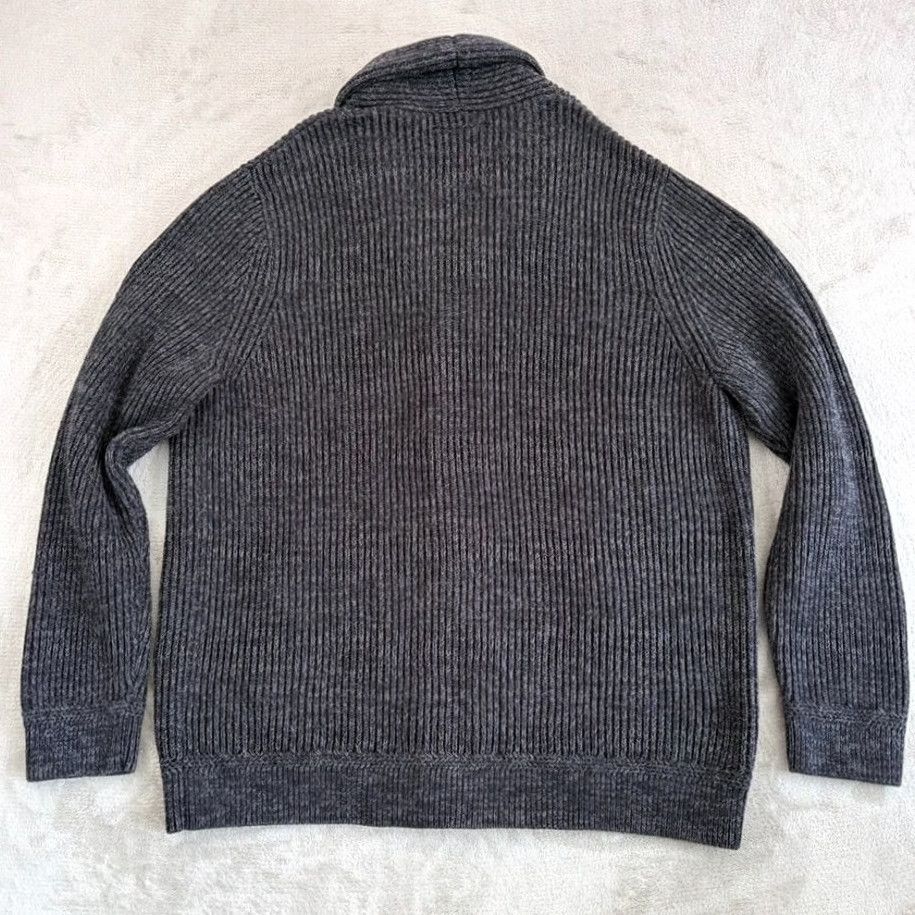 Gap Gap Fisherman Cardigan Cable Knit Shawl Collar Men 2XL Marl Black NWT Grandpa Button Pockets Classic Knit Sweater Bagand? Size US XXL / EU 58 / 5 - 4 Thumbnail