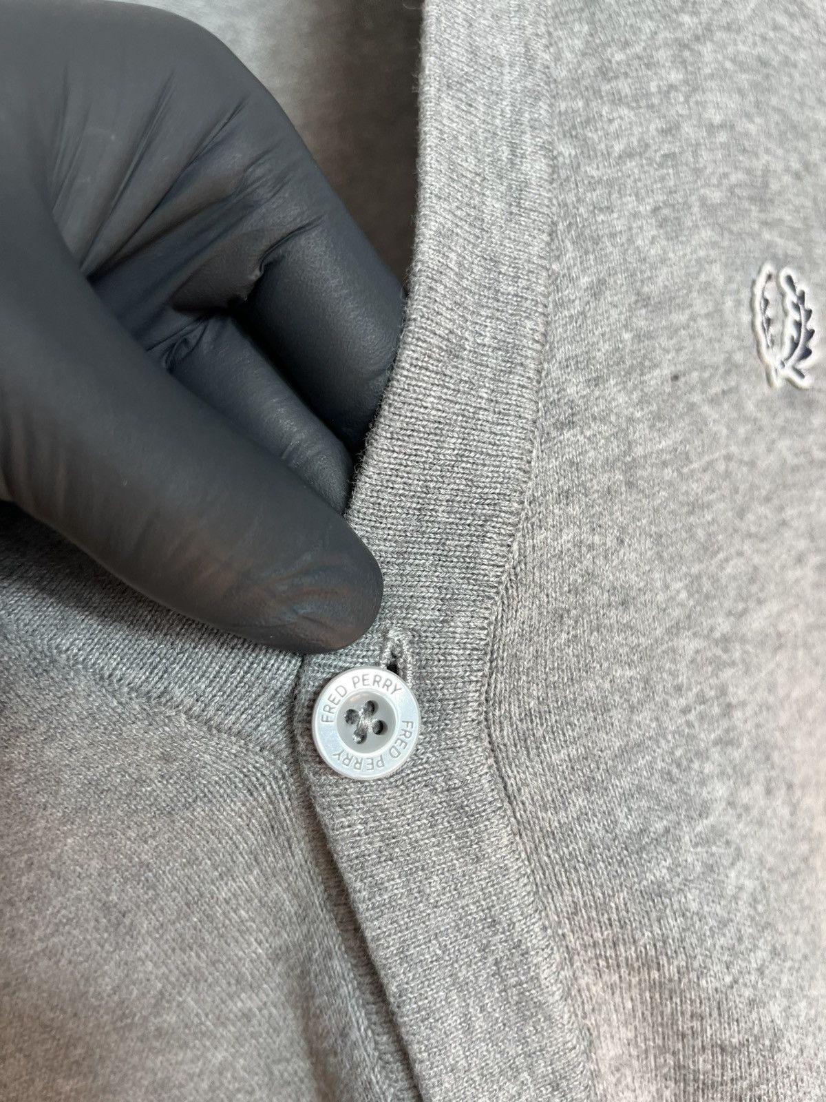 Fred Perry Fred Perry Mens Cardigan Cotton Button Grey Long Sleeve Size US M / EU 48-50 / 2 - 5 Thumbnail