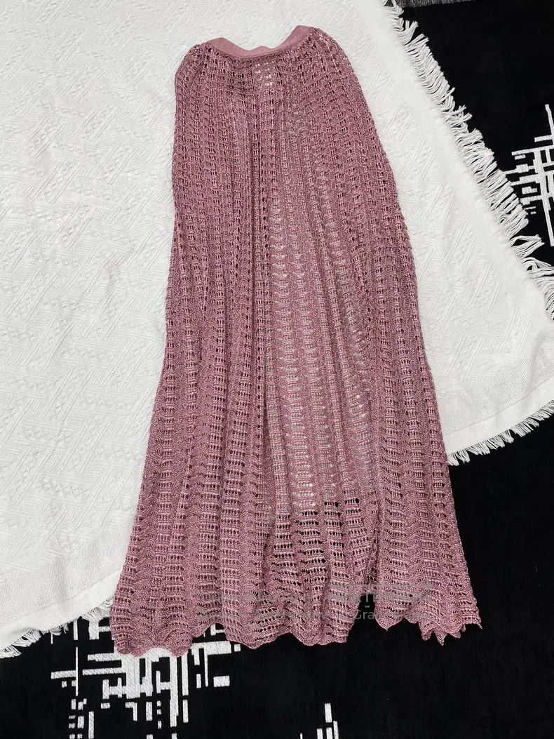 Gucci Gucci Pink laced cloak shawl coat Size ONE SIZE - 3 Thumbnail