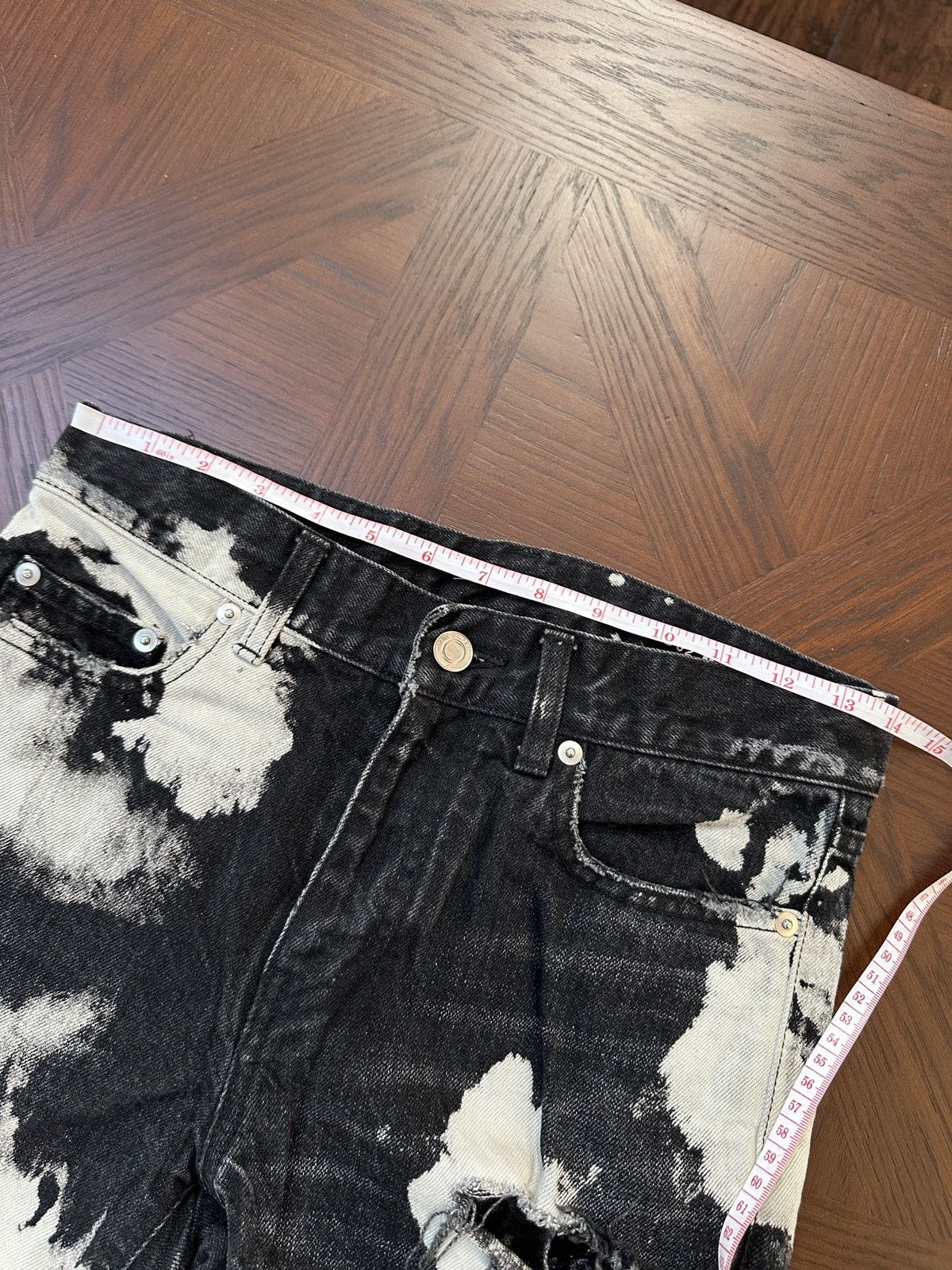 Saint Laurent Paris 16SS Bleach Crash Denim Size US 28 / EU 44 - 8 Thumbnail