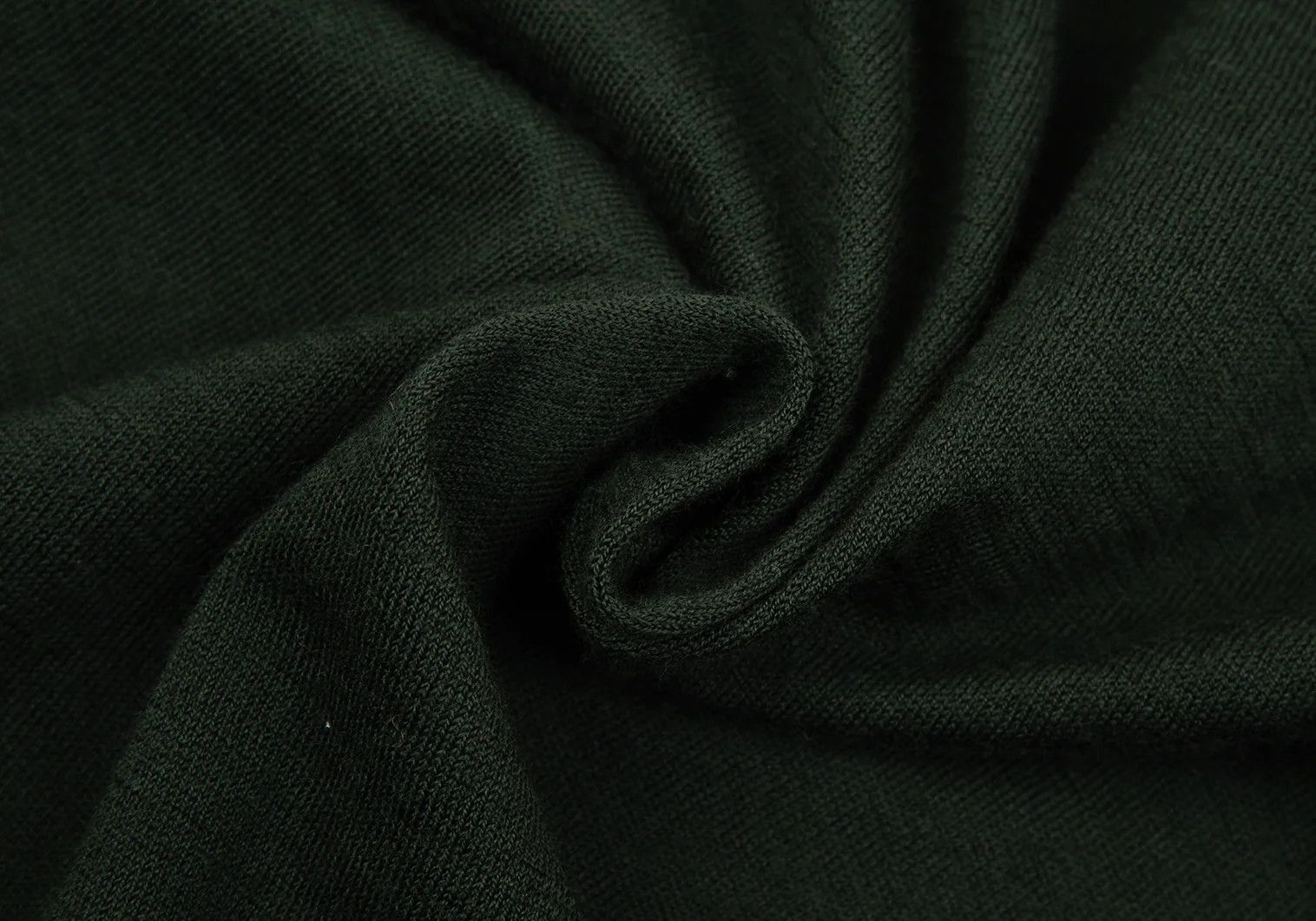 Comme des Garcons Homme Plus Wool Basic Knit Sweater in Deep Green, Size M Size US M / EU 48-50 / 2 - 10 Thumbnail