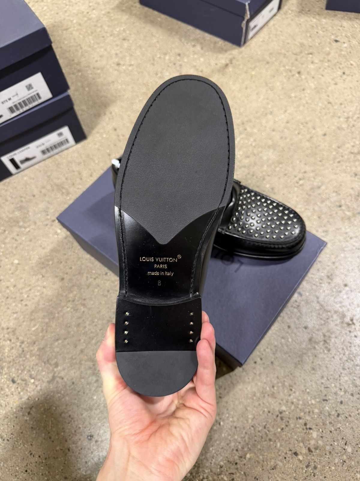 Louis Vuitton Louis Vuitton Louis Studded Leather Loafer NEW 1800$ Size US 9 / EU 42 - 5 Thumbnail