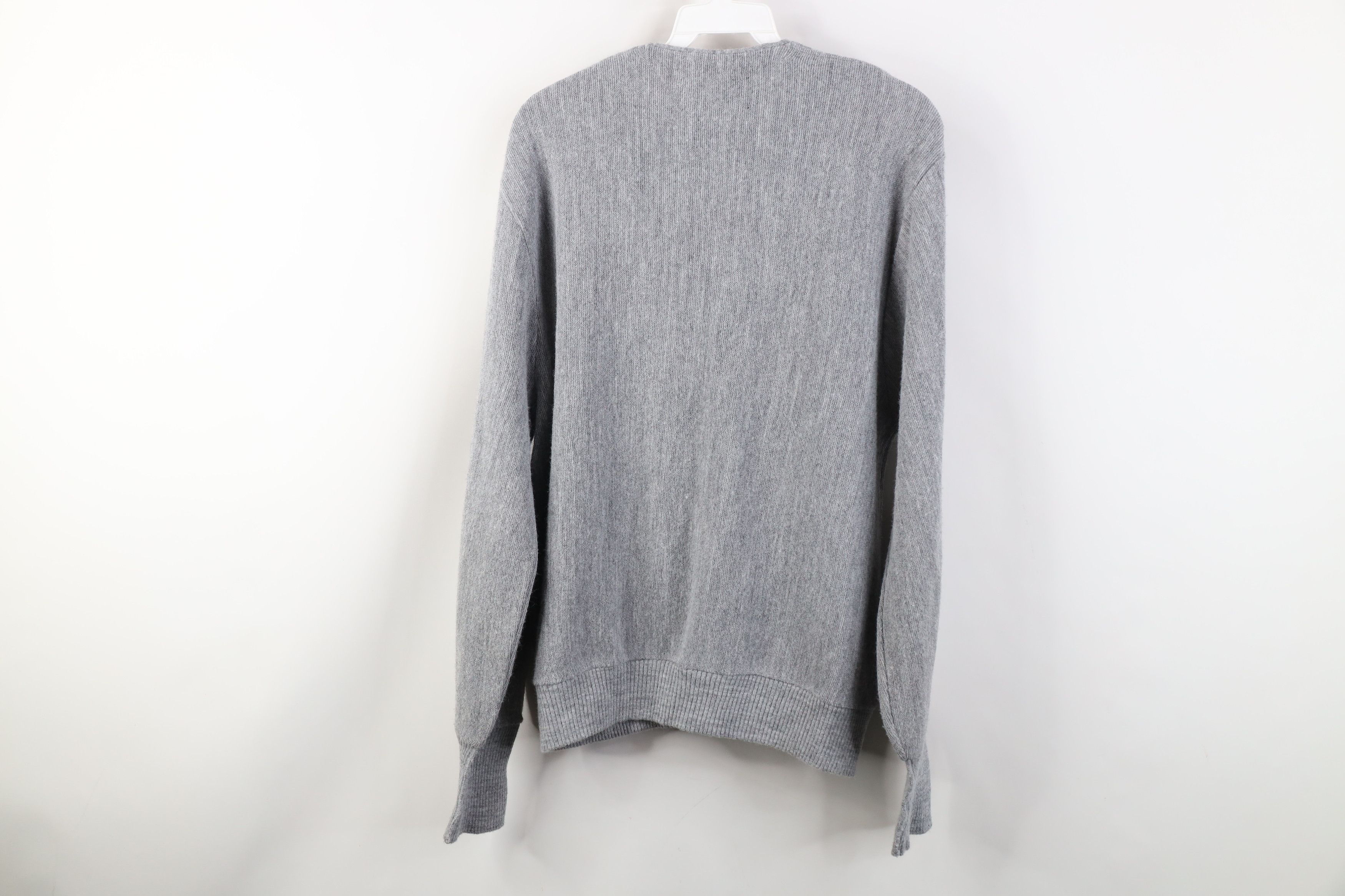 Vintage Vintage 70s Streetwear Cobain Knit Cardigan Sweater Gray USA Size US M / EU 48-50 / 2 - 9 Thumbnail