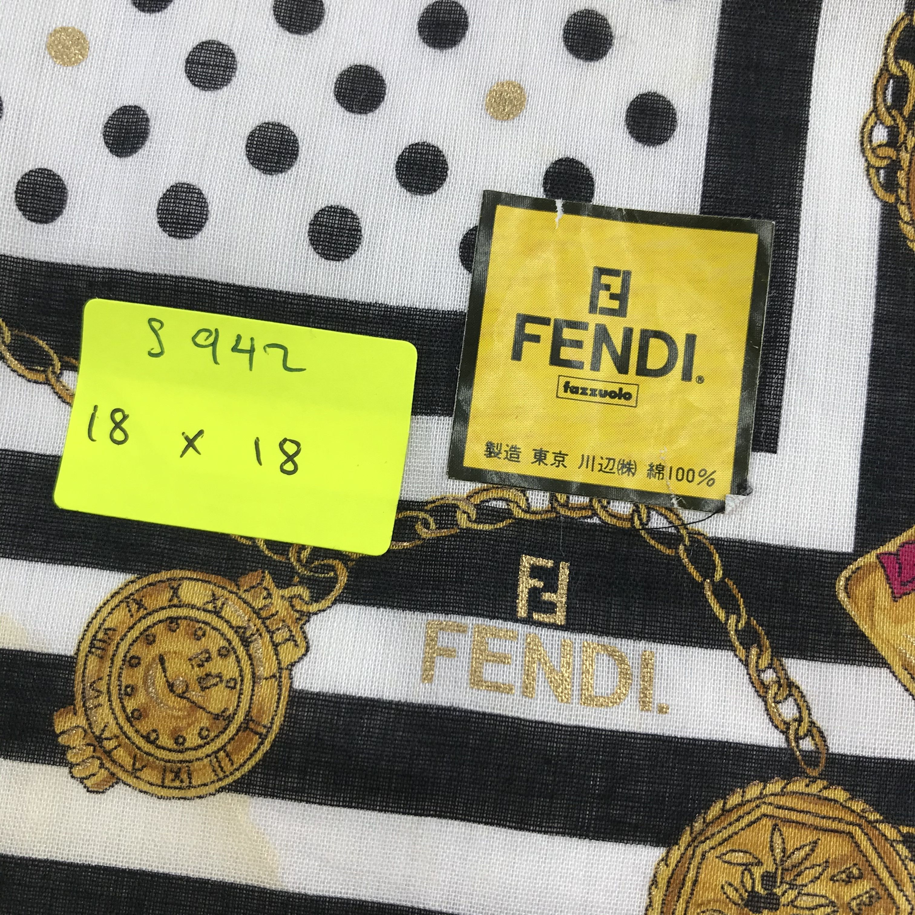 Vintage Vintage Fendi Bandana / Handkerchief / Neckerchief - S942 Size ONE SIZE - 5 Thumbnail