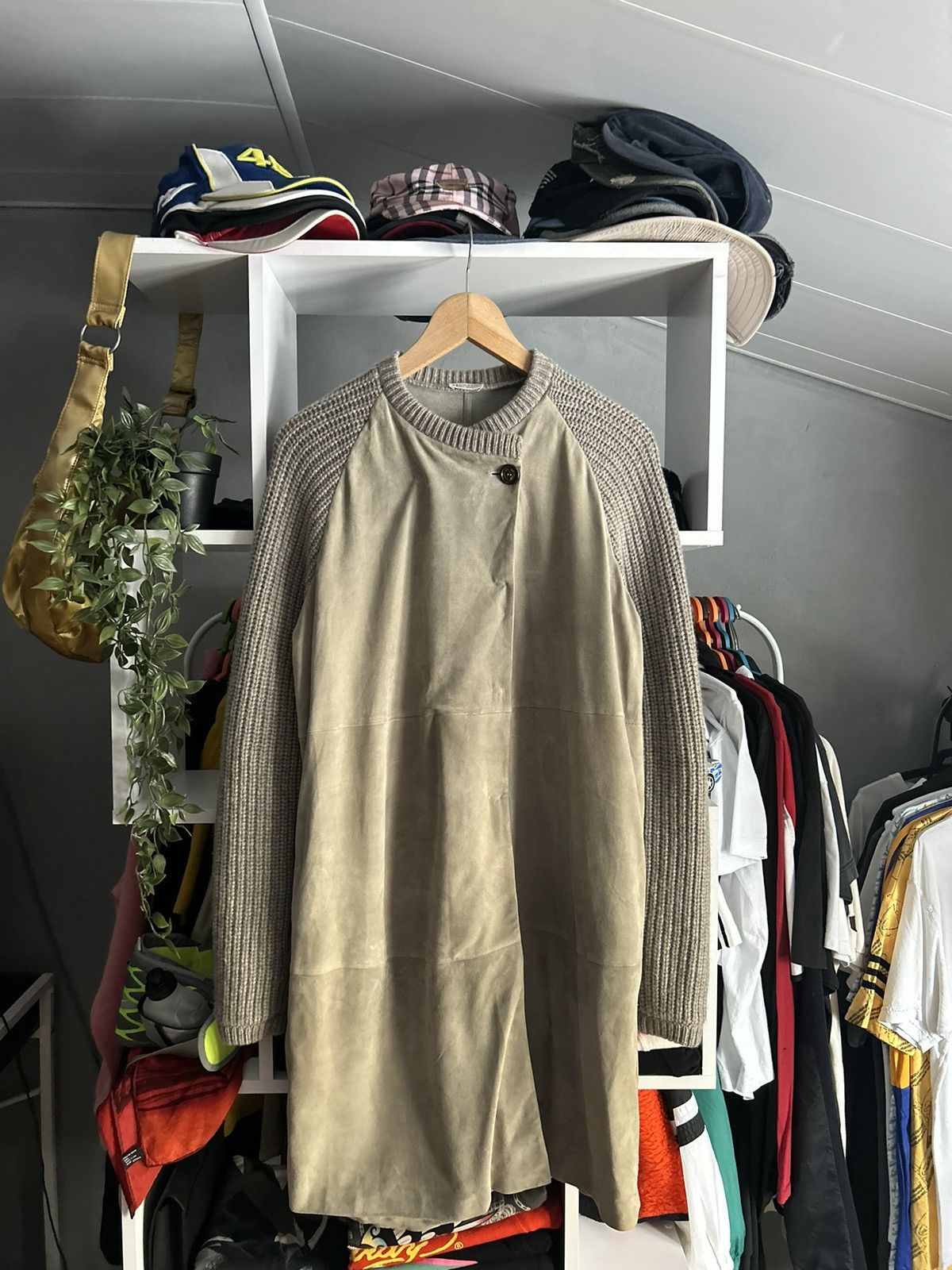 Brunello Cucinelli Brunello Cucinelli leather cashmere sweater cardigan Size US M / EU 48-50 / 2 - 1 Thumbnail