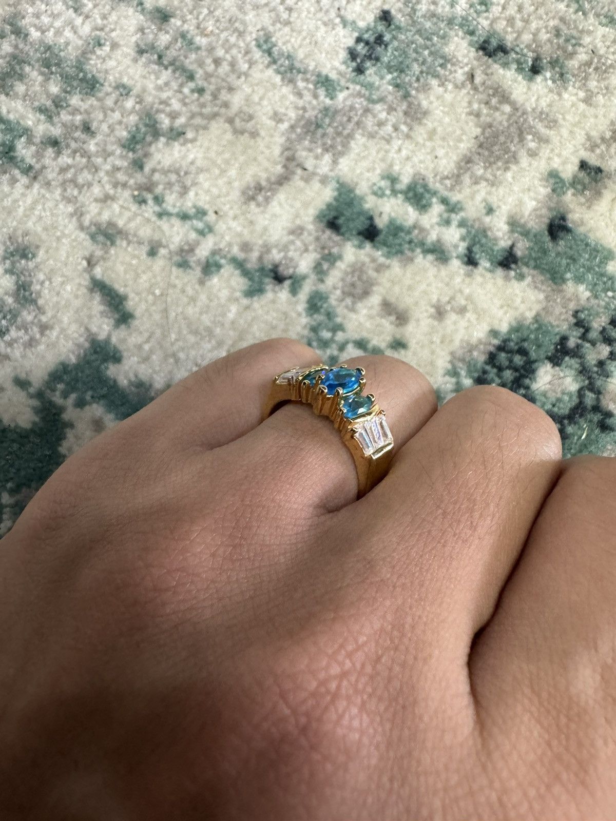 Jewelry AQUAMARINE AMETHYST RING Size ONE SIZE - 4 Thumbnail