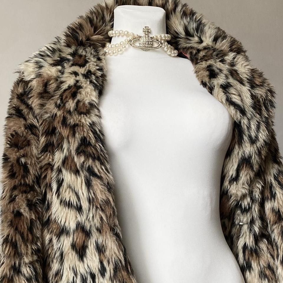 Vintage Beautiful cheetah vintage faux fur coat Size S / US 4 / IT 40 - 4 Thumbnail