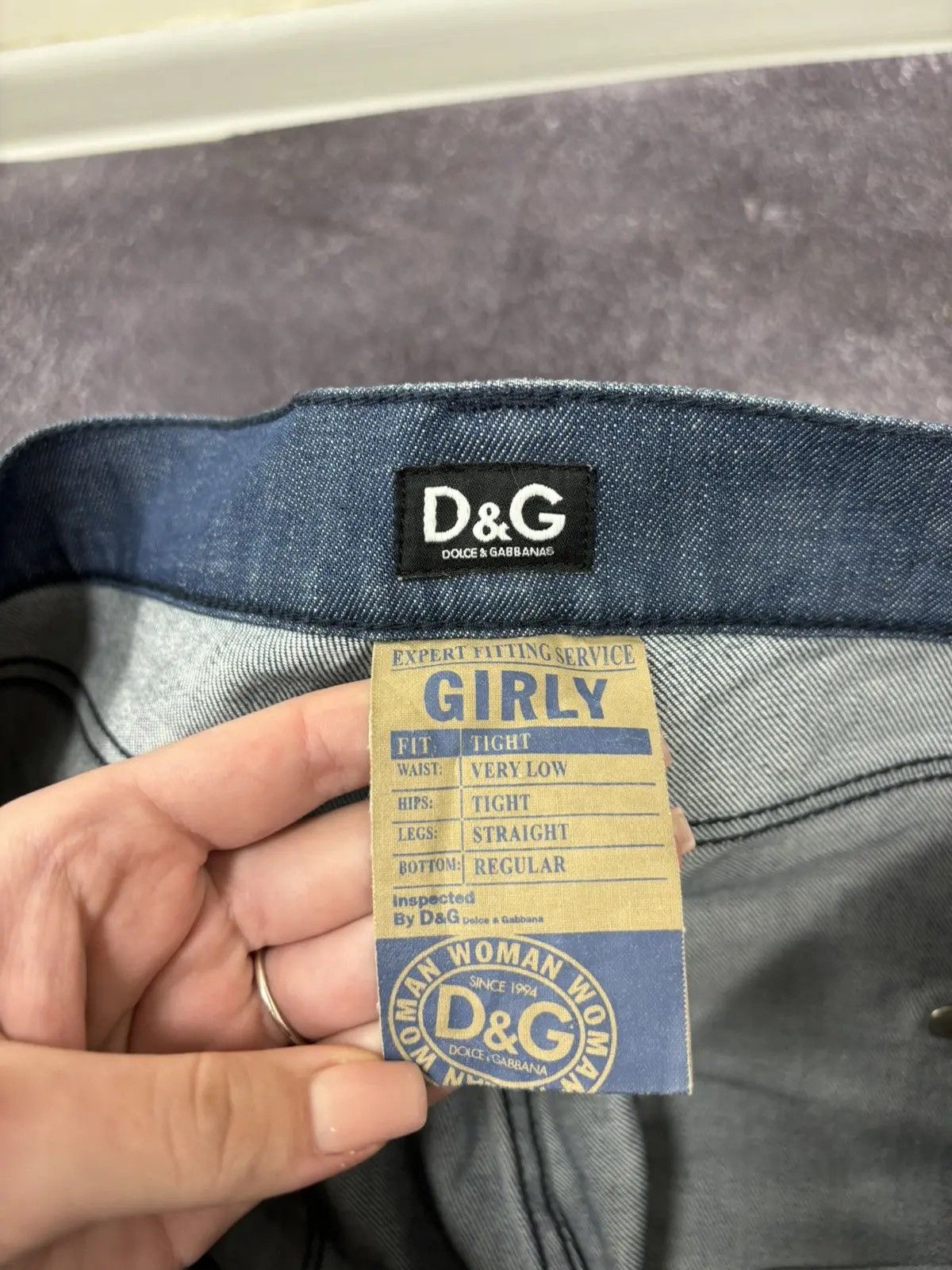 Dolce & Gabbana × Vintage Vintage Dolce & Gabbana Girly Women’s Archival Denim Jeans Size 31" - 11 Thumbnail