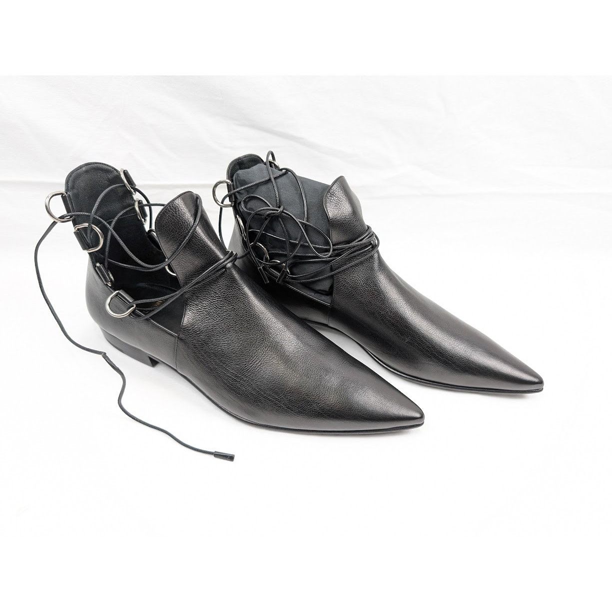 Saint Laurent Paris o1rshd1 Goth 15 Lace Up Shoes in Nero Size US 8 / EU 41 - 11 Thumbnail