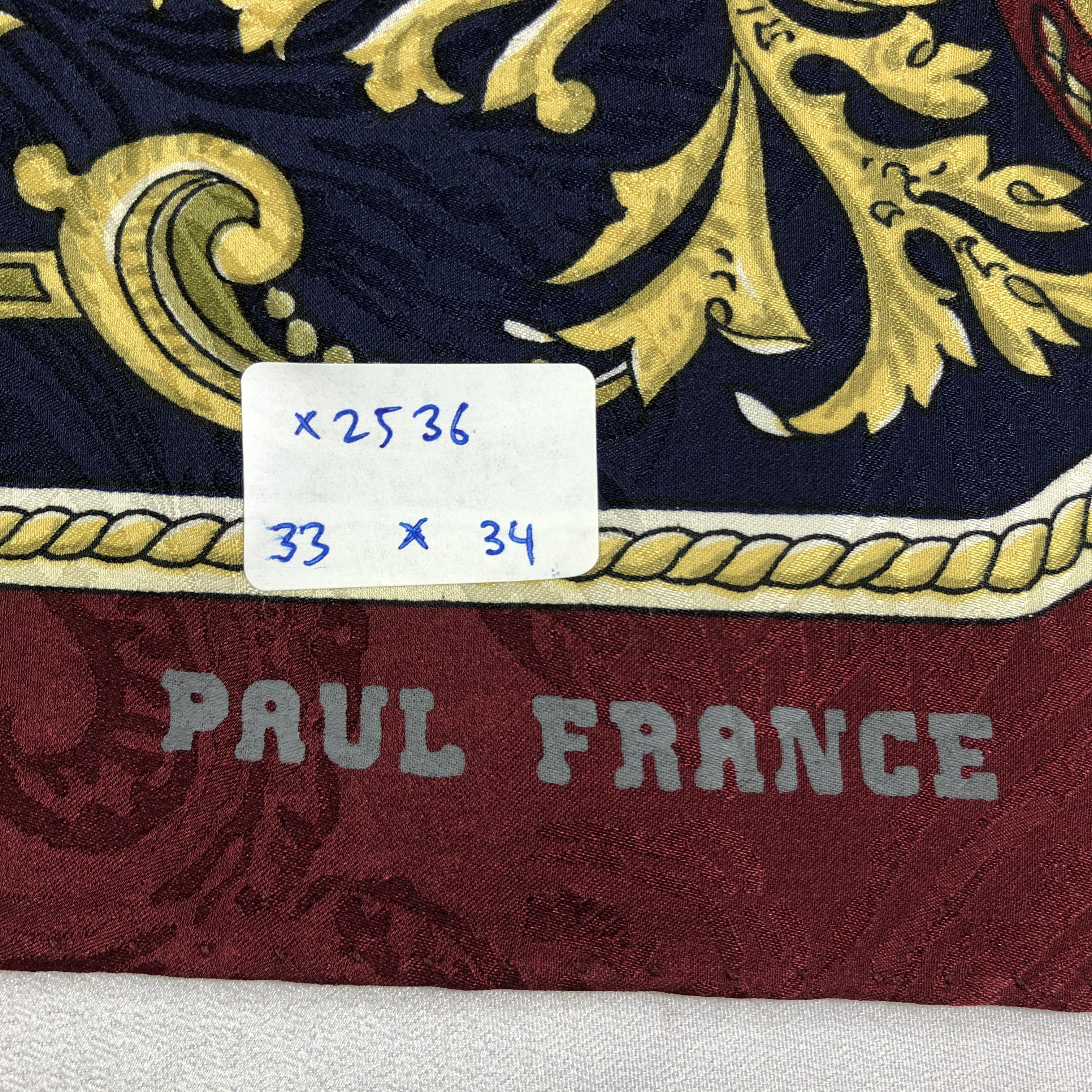 Vintage Vintage Paul France Silk Scarf Size ONE SIZE - 7 Thumbnail