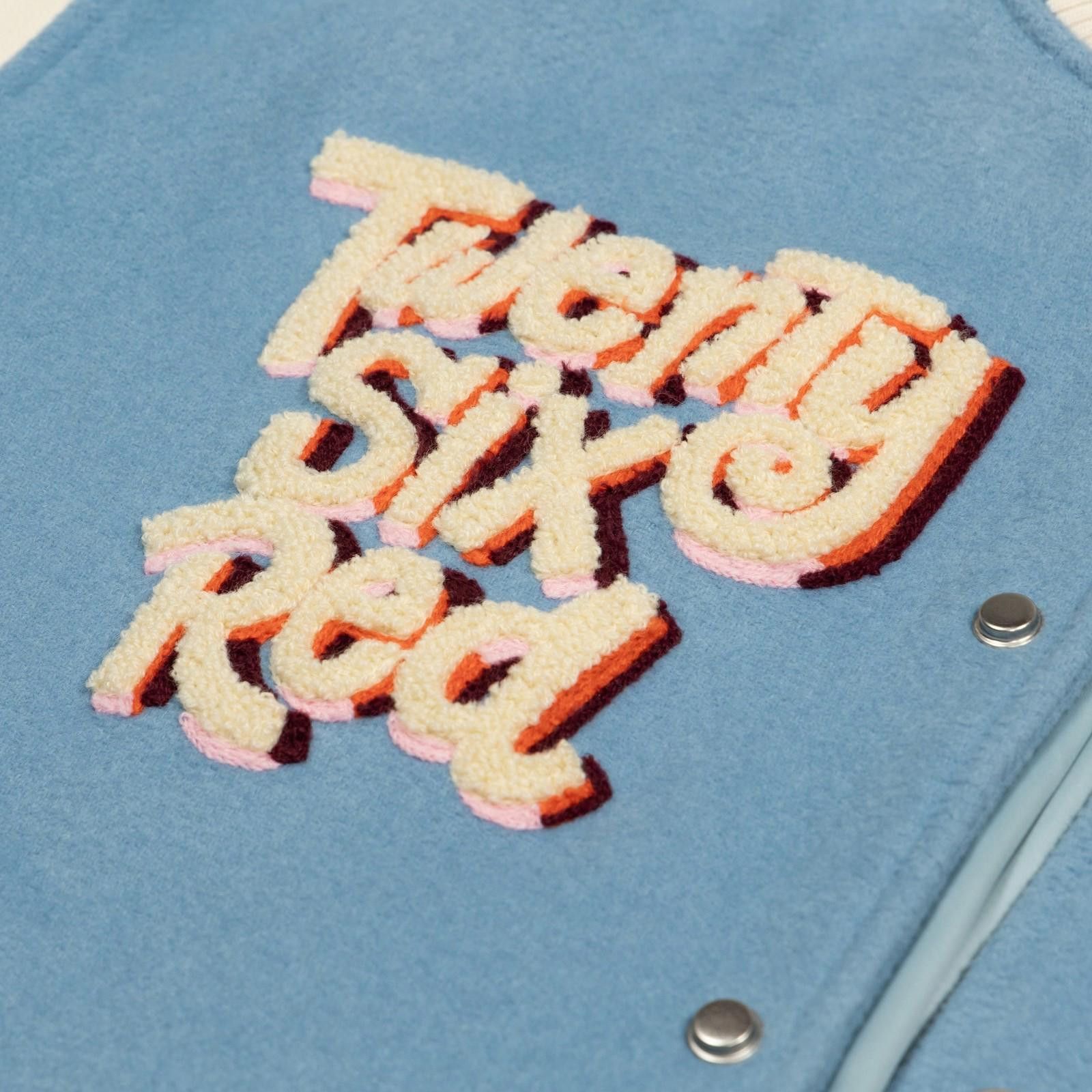 Designer Twenty Six Red Retro Cat Varsity Jacket Sz L. Sold Out! Size US L / EU 52-54 / 3 - 4 Thumbnail