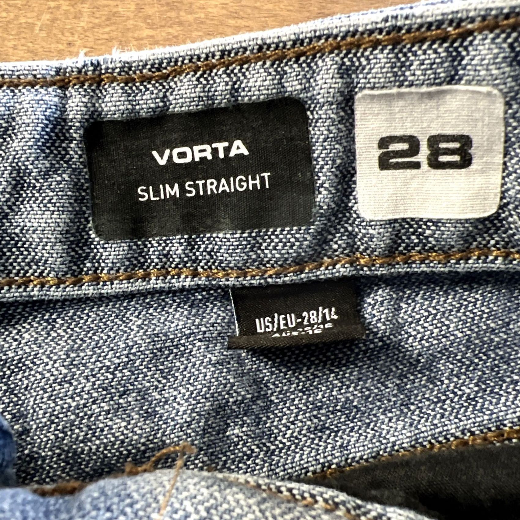 Volcom Volcom Jeans Men’s 28 Blue Denim Vorta Slim Fit Straight Leg Casual Jeans Mens Size US 28 / EU 44 - 4 Thumbnail