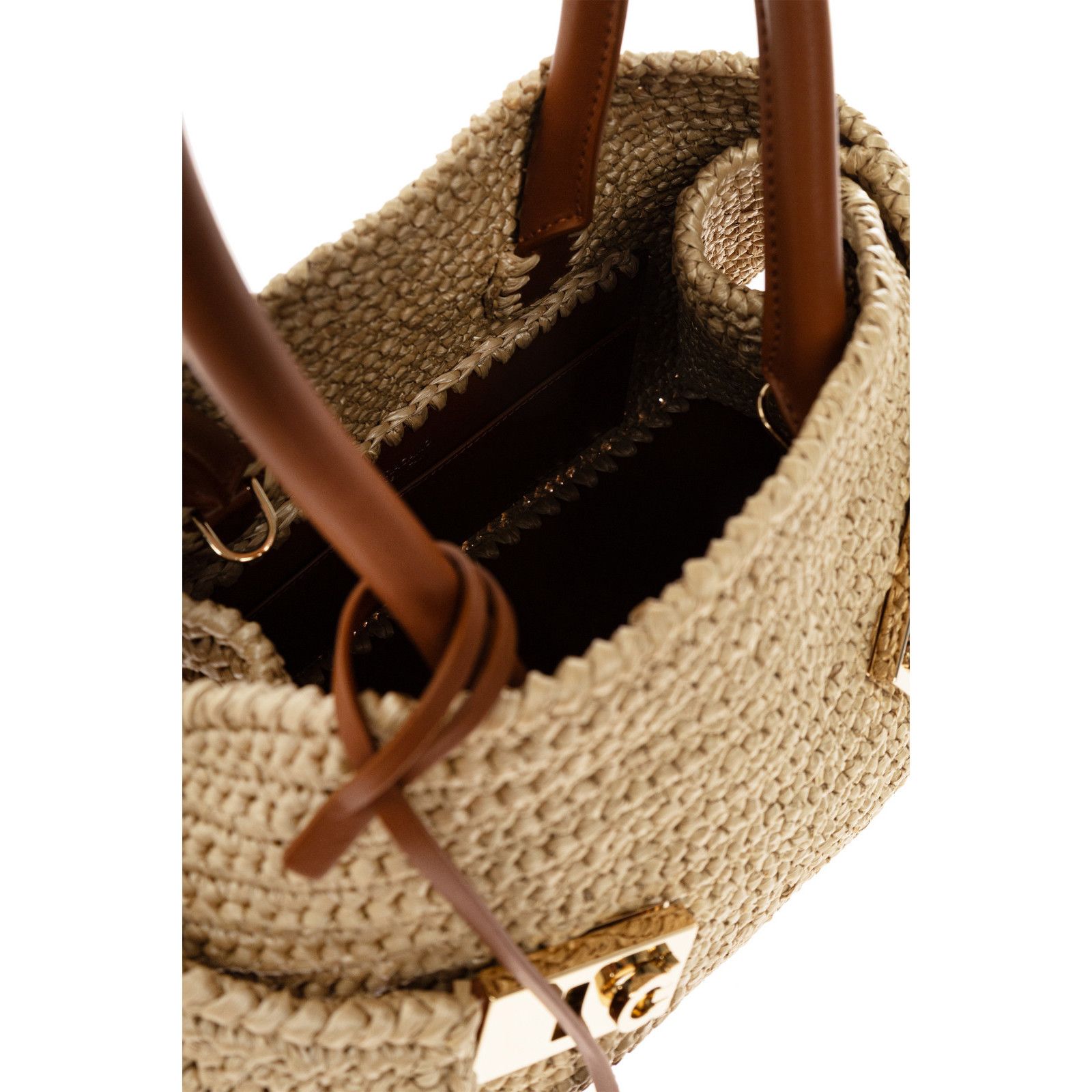 Salvatore Ferragamo FERRAGAMO Hug Naturale Top Handle Bag New & Authentic Size ONE SIZE - 4 Thumbnail
