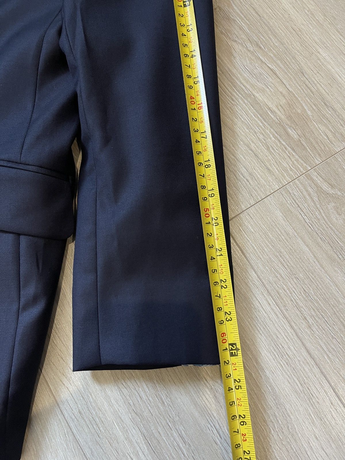 Vitale Barberis Canonico Vintage VITALE BARBERIS CANONICO blazer dark blue jacket Size 42R - 13 Thumbnail