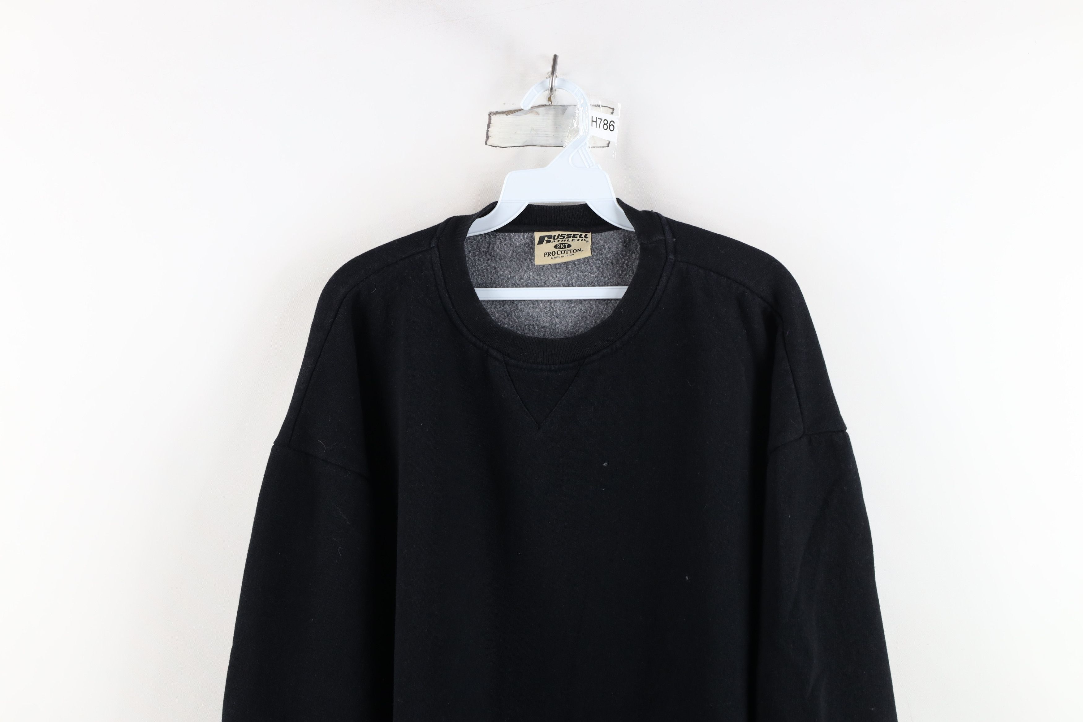 Russell Athletic Vintage 90s Y2K Russell Athletic Crewneck Sweatshirt Black Size US XXL / EU 58 / 5 - 2 Thumbnail