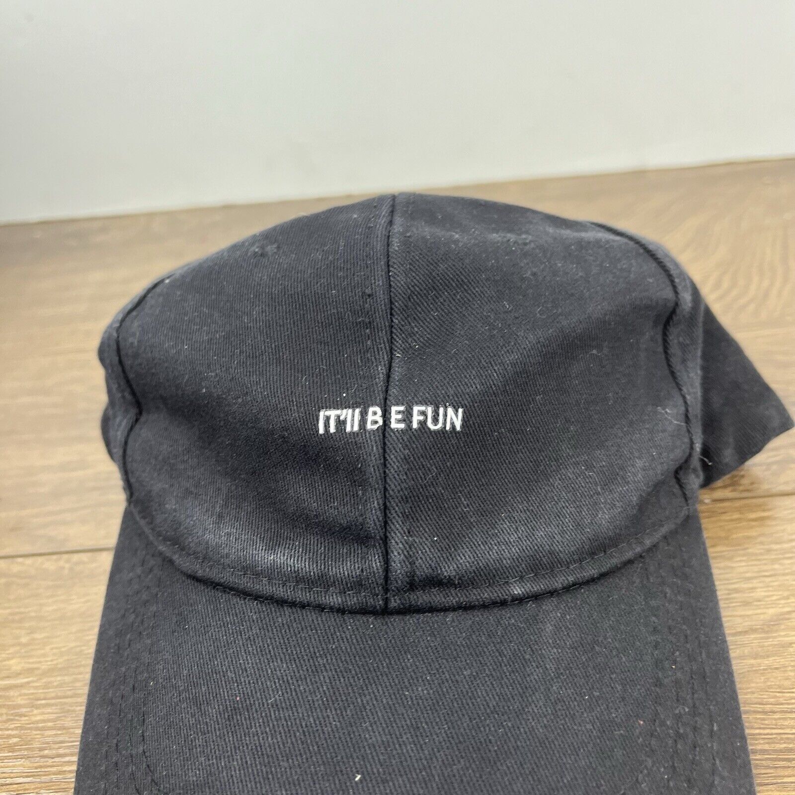 Other It'll Be Fun Hat Black Cap Hat Adjustable Hat Black Adult Ha Size ONE SIZE - 9 Thumbnail