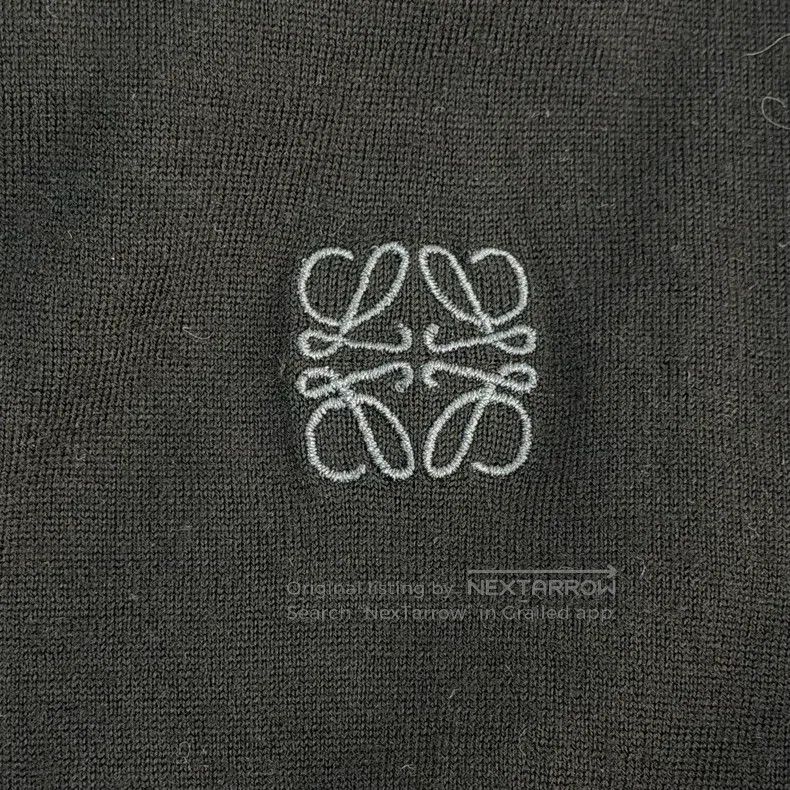 Loewe Loewe Black embroidered logo wool sweater Size XS / US 0-2 / IT 36-38 - 7 Thumbnail