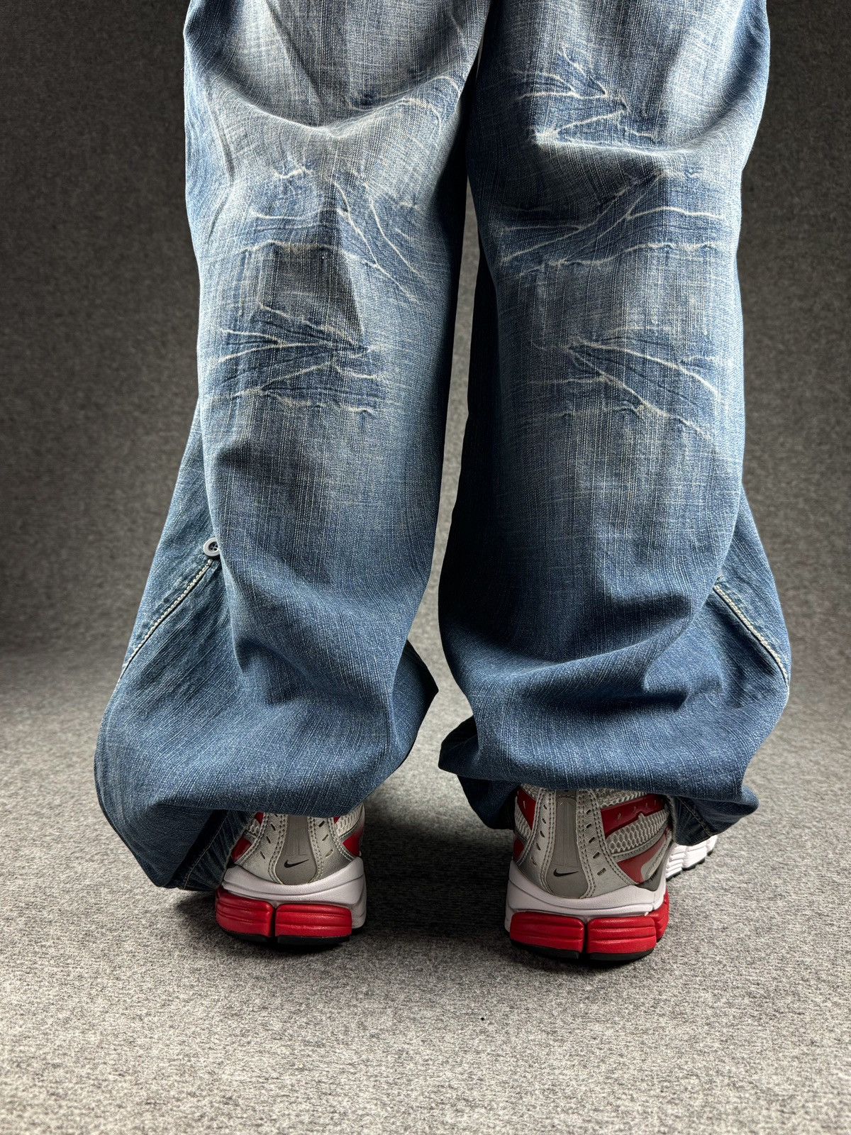 Japanese Brand Vintage Japanese brand Baggy denim y2k Size 35" - 15 Thumbnail